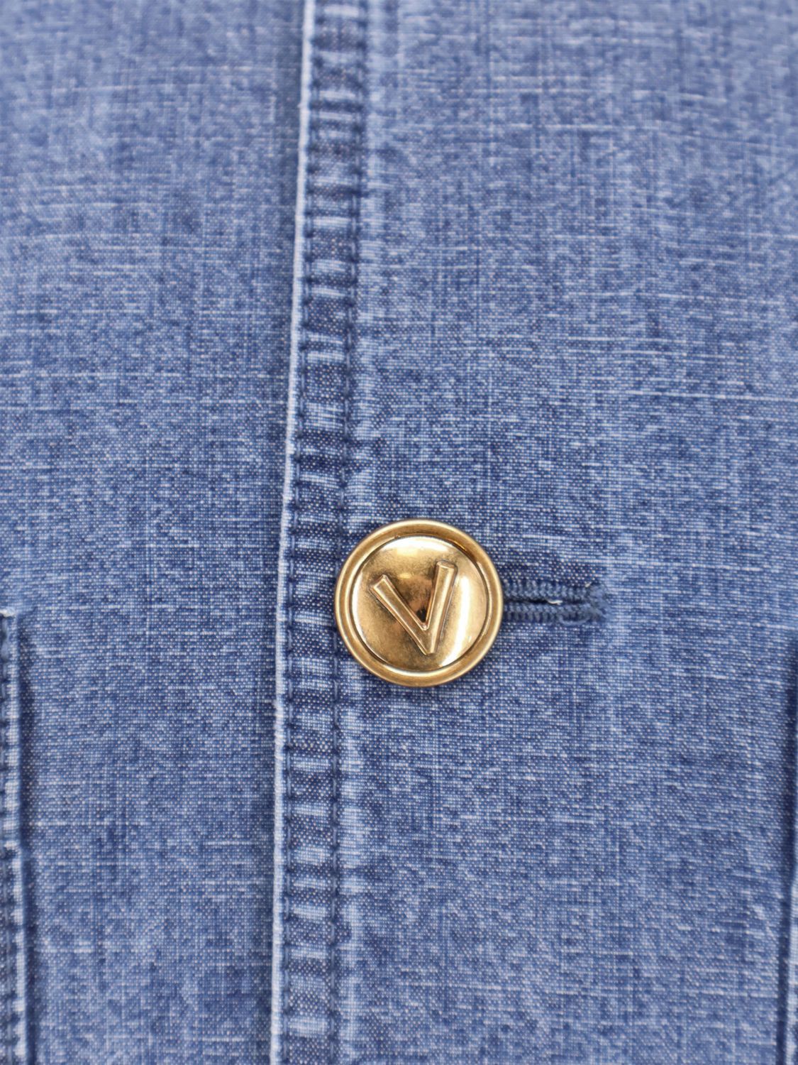 Valentino Valentino Jacket Men Gnawed Blue Size US M / EU 48-50 / 2 - 4 Thumbnail