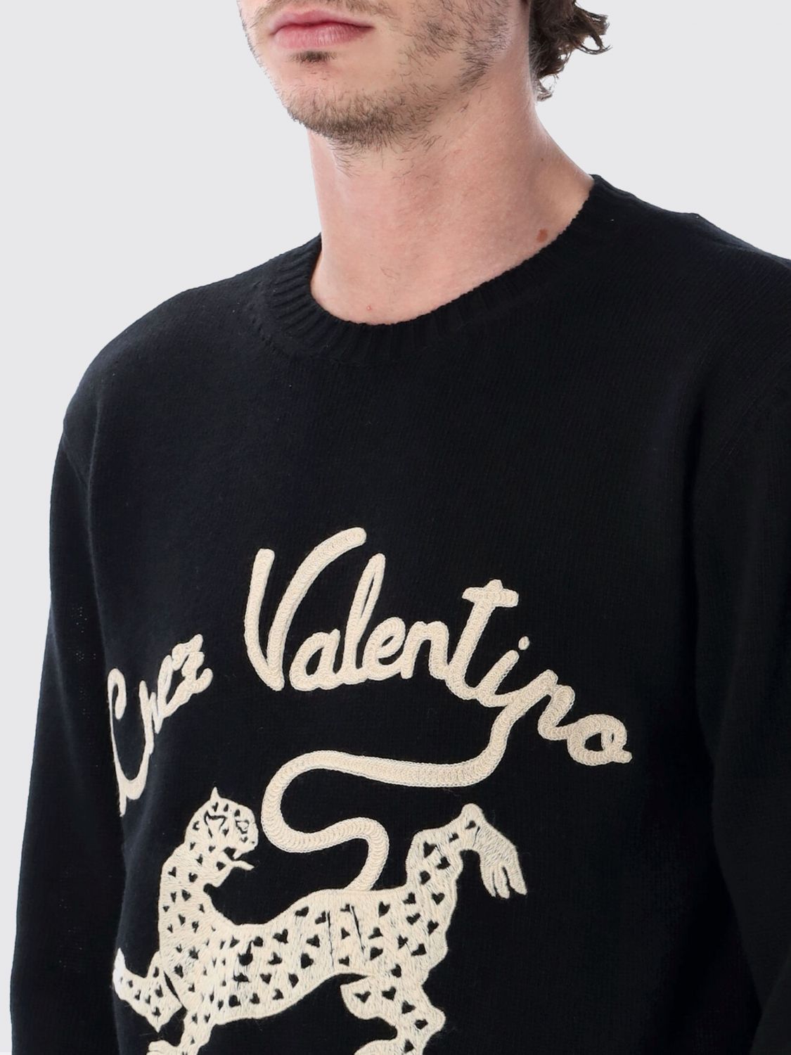 Valentino Valentino Sweater Men Black Size US L / EU 52-54 / 3 - 3 Thumbnail