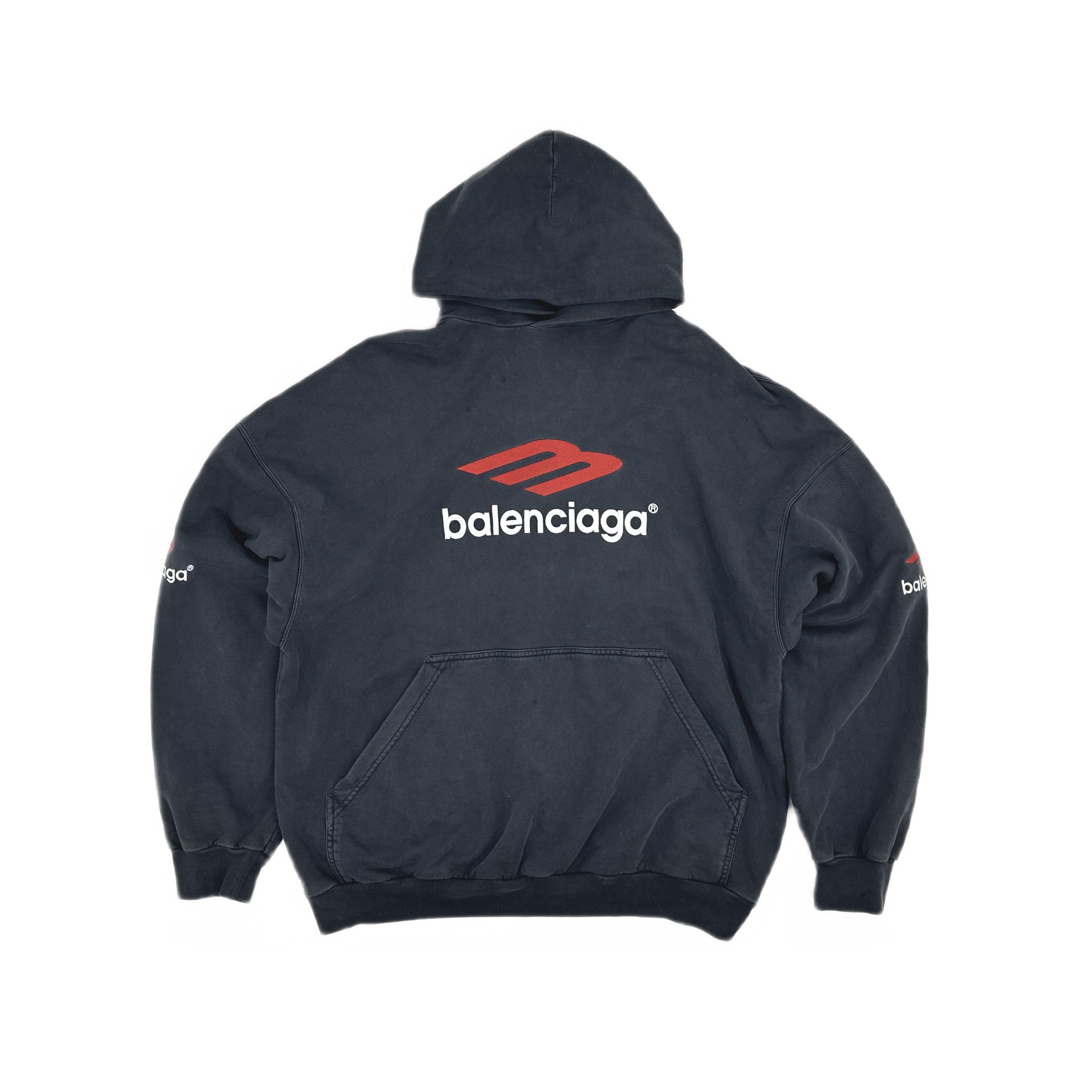 Balenciaga Balenciaga Logo Print Hoodie Size 1 Size US S / EU 44-46 / 1 - 2 Thumbnail