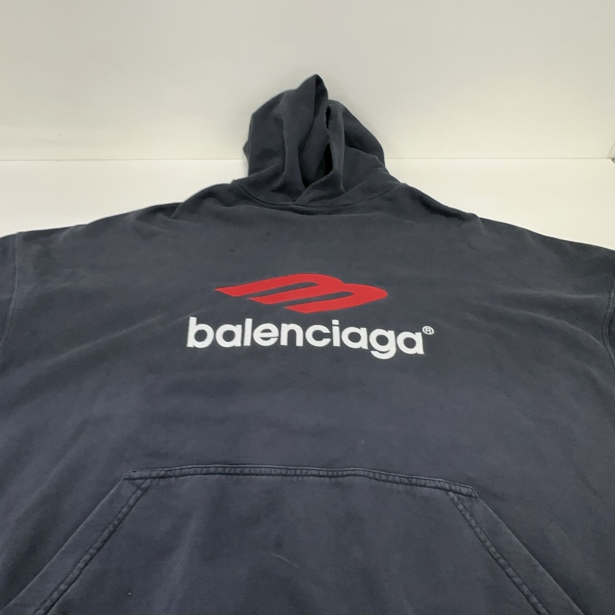 Balenciaga Balenciaga Logo Print Hoodie Size 1 Size US S / EU 44-46 / 1 - 8 Thumbnail