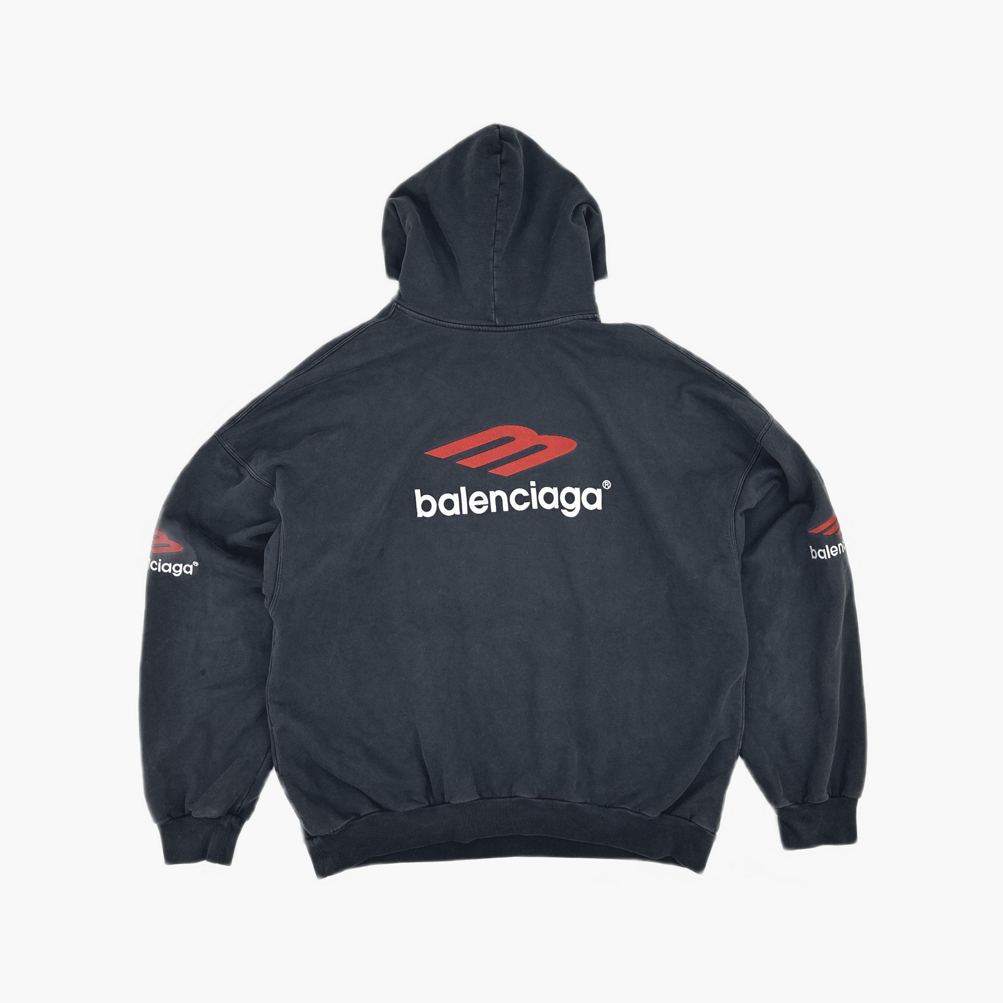Balenciaga Balenciaga Logo Print Hoodie Size 1 Size US S / EU 44-46 / 1 - 3 Thumbnail