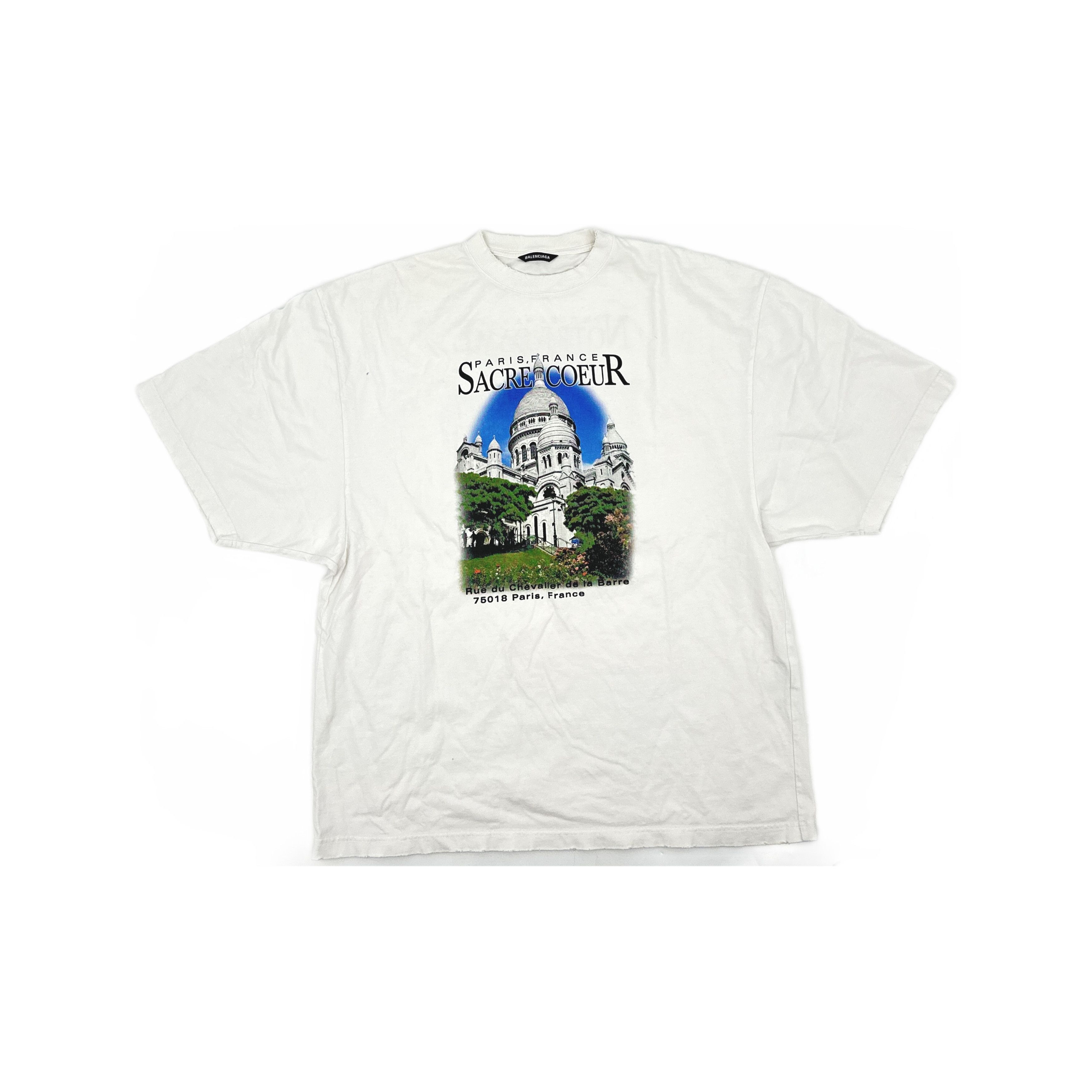 Balenciaga Balenciaga Sacre Coeur Graphic T-Shirt M Size US M / EU 48-50 / 2 - 2 Thumbnail