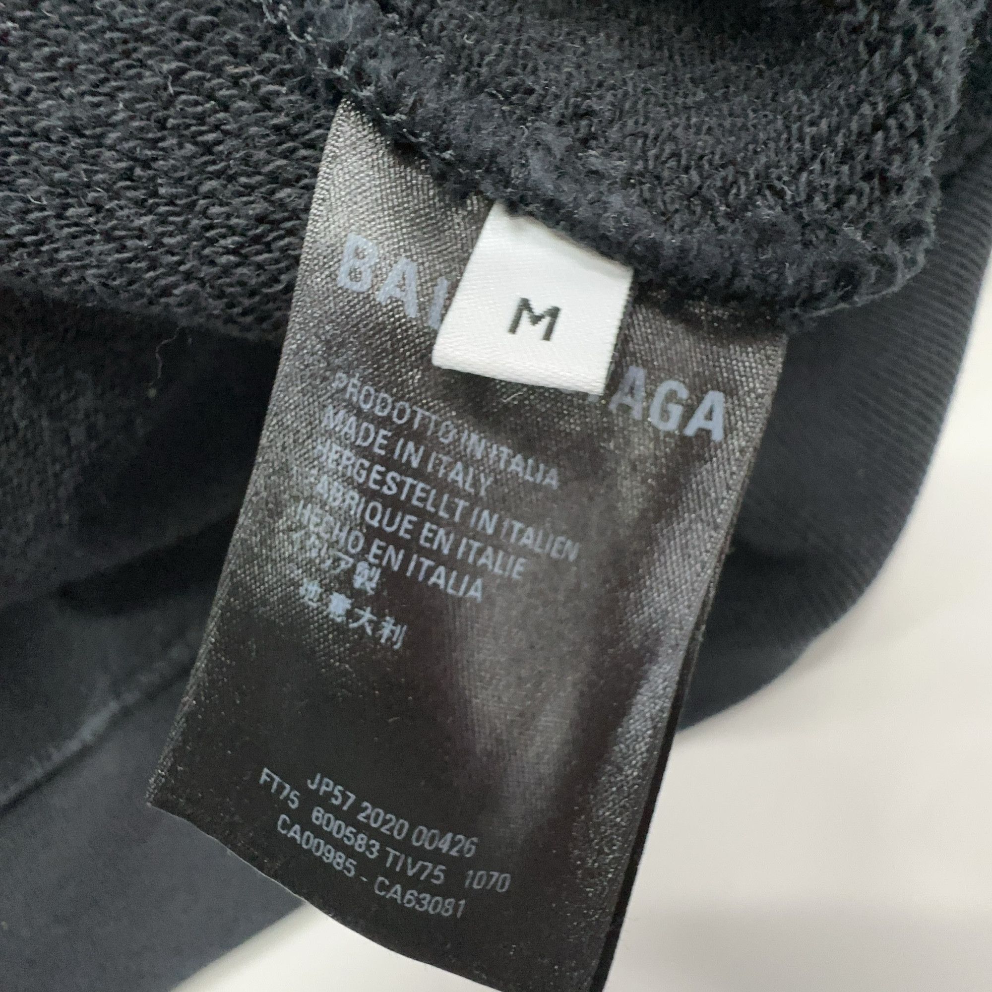 Balenciaga Balenciaga Crew Logo Print Hoodie Size M Size US M / EU 48-50 / 2 - 4 Thumbnail