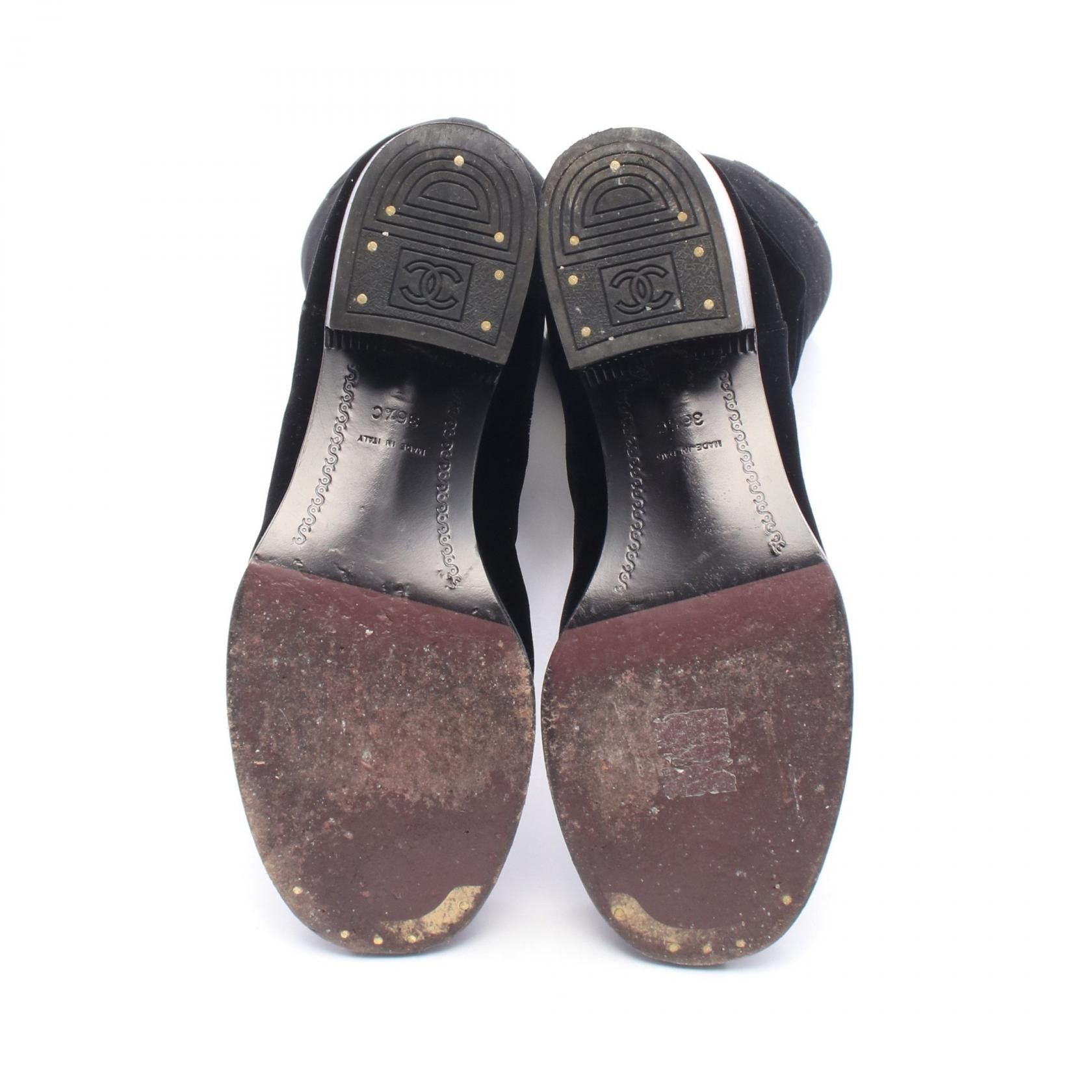 Chanel Chanel Chanel Coco Mark Fabric Boots Textile Shoes G37985 DUTY FREE for USA Size ONE SIZE - 4 Thumbnail