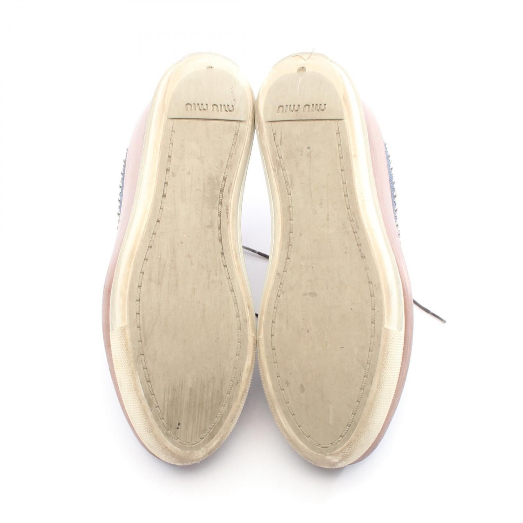 Miu Miu Miu Miu Miu Miu Denim Sneakers Textile Shoes DUTY FREE for USA Size ONE SIZE - 4 Thumbnail