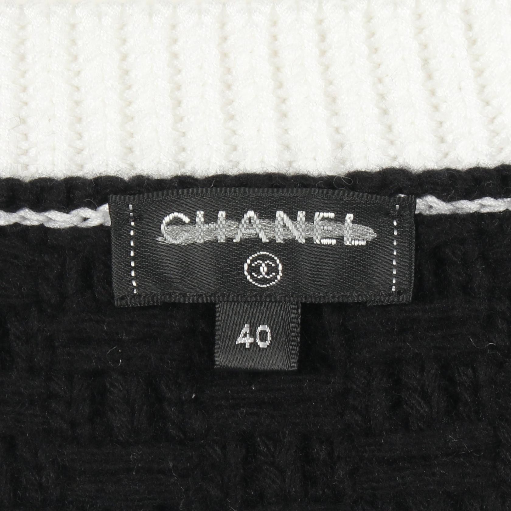 Chanel Chanel Chanel Coco Mark Wool Cashmere Top Textile Tops P70976K10191 DUTY FREE for USA Size ONE SIZE - 3 Thumbnail