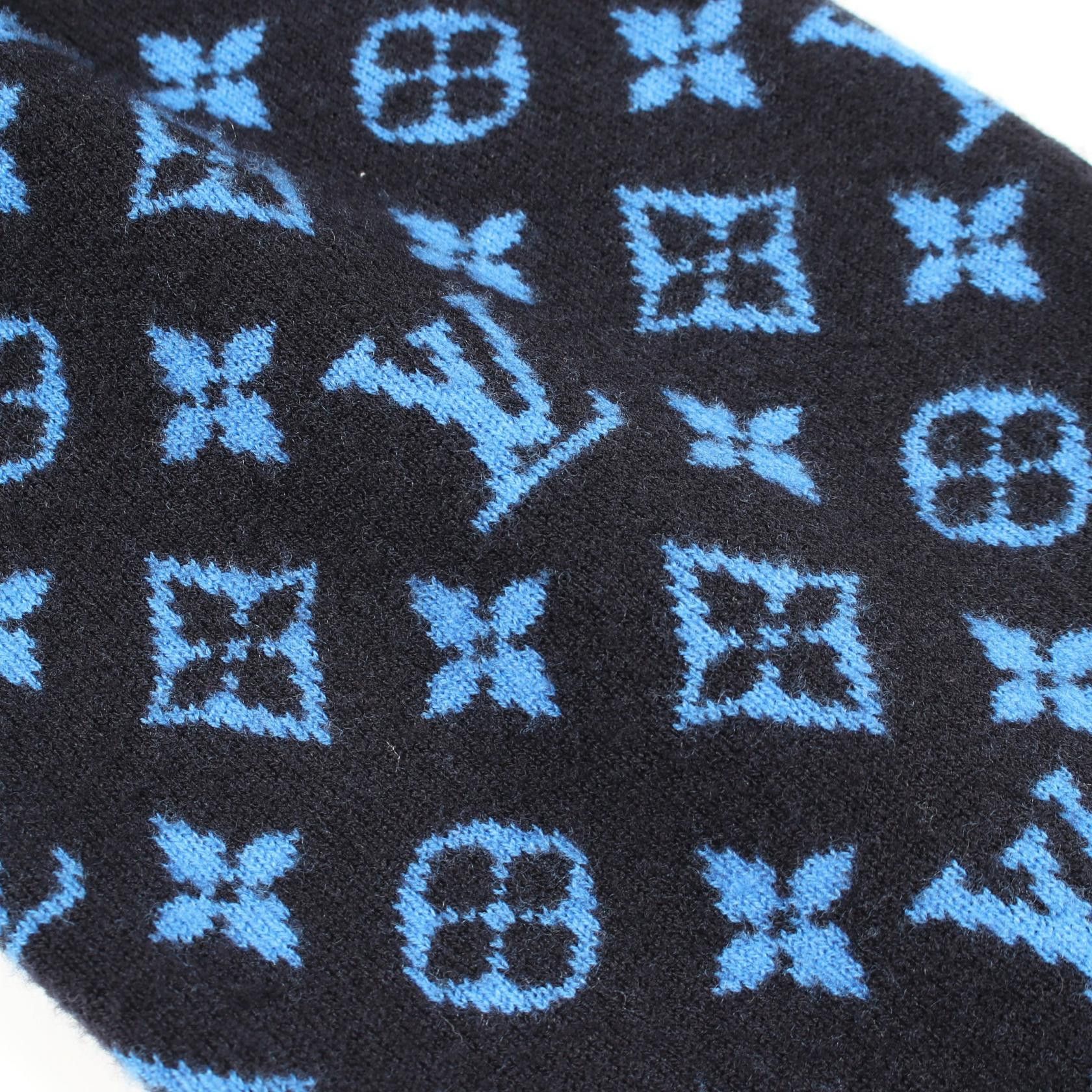 Louis Vuitton Louis Vuitton Louis Vuitton Monogram Sleeve Wool Cashmere Knitwear Textile Tops RM231Q R93 HON42W DUTY FREE for USA Size ONE SIZE - 6 Thumbnail