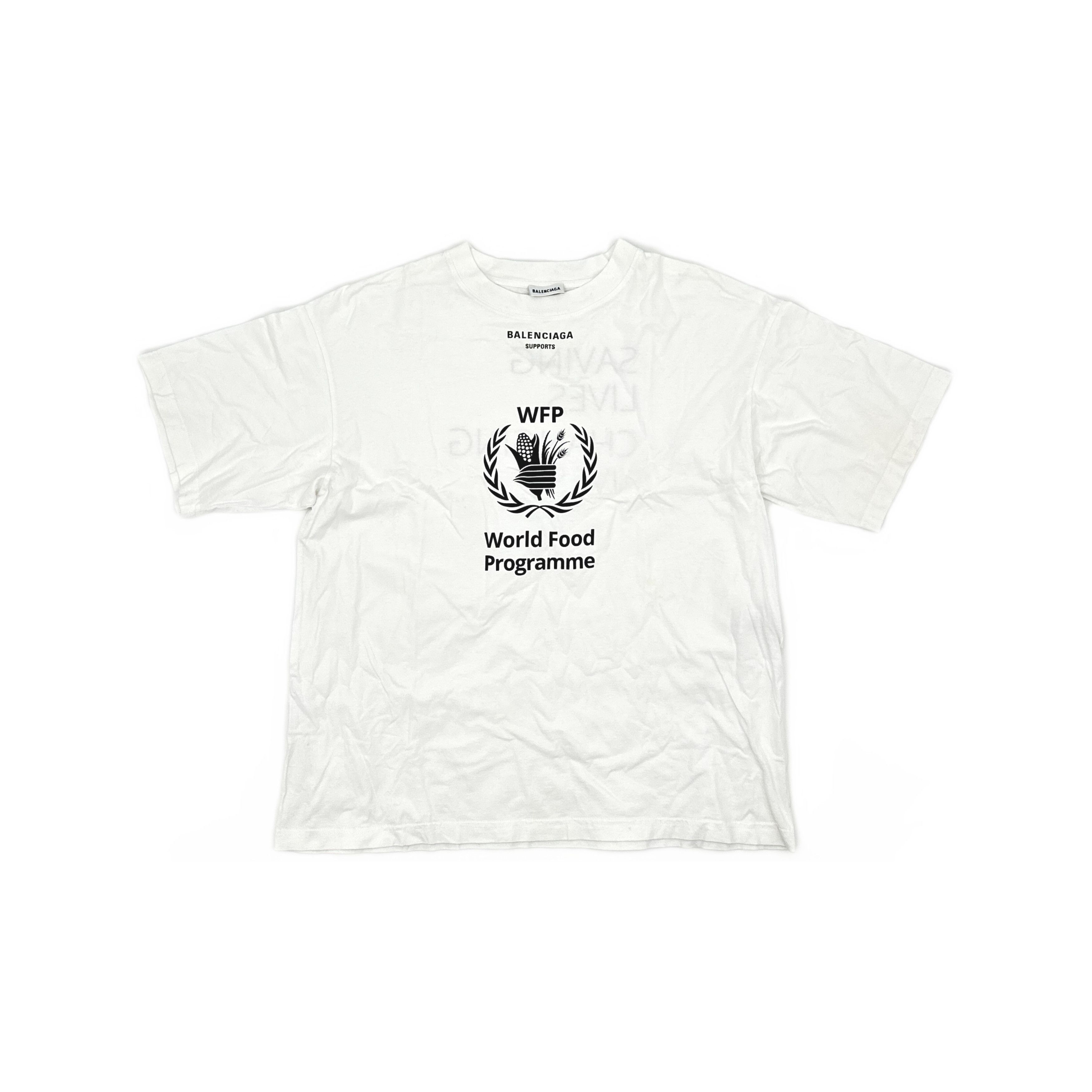 Balenciaga Balenciaga World Food Programme Print T-Shirt XS Size XS / US 0-2 / IT 36-38 - 2 Thumbnail