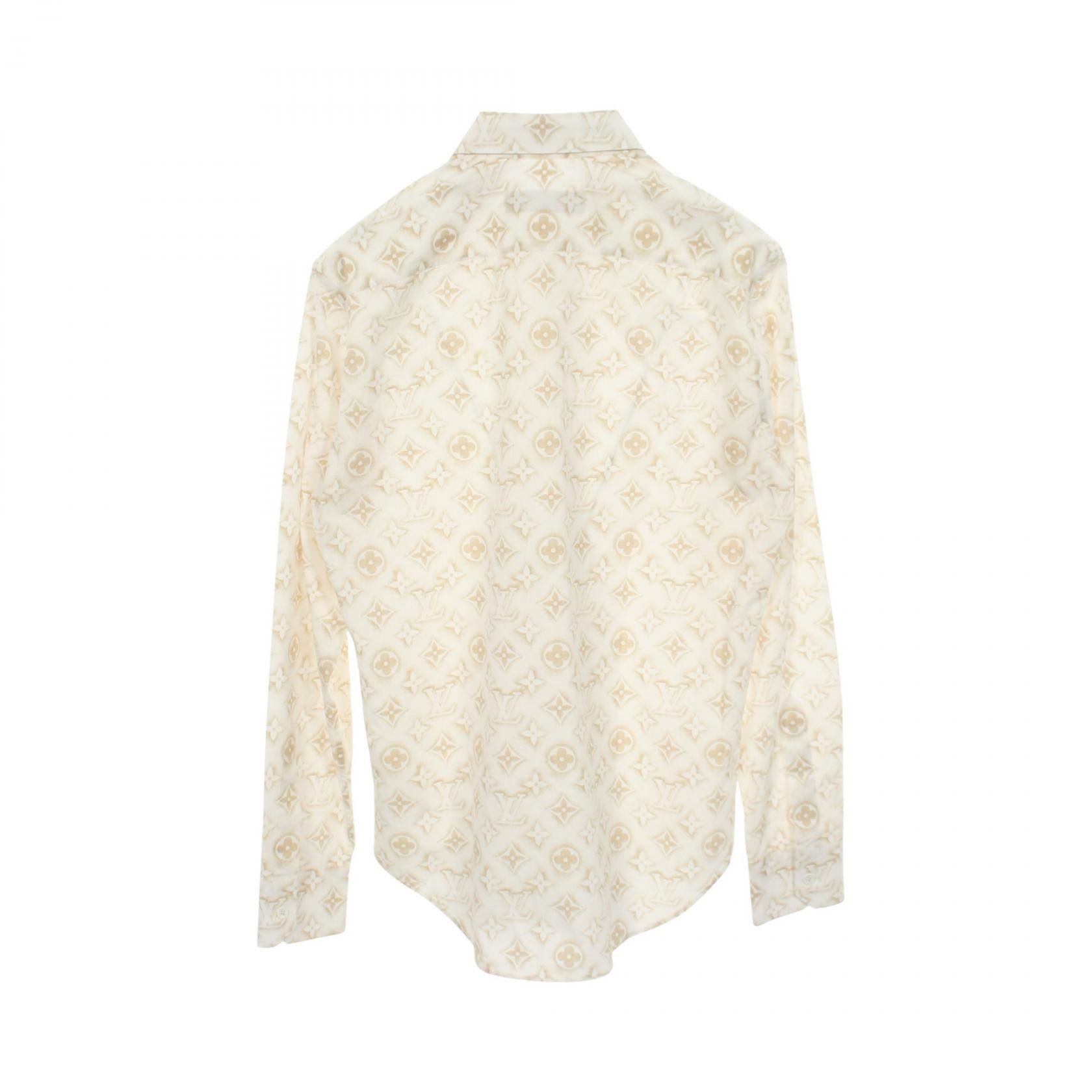 Louis Vuitton Louis Vuitton Louis Vuitton Monogram Sand Cotton Top Textile Tops RM232MZR6HPS33W DUTY FREE for USA Size ONE SIZE - 2 Thumbnail