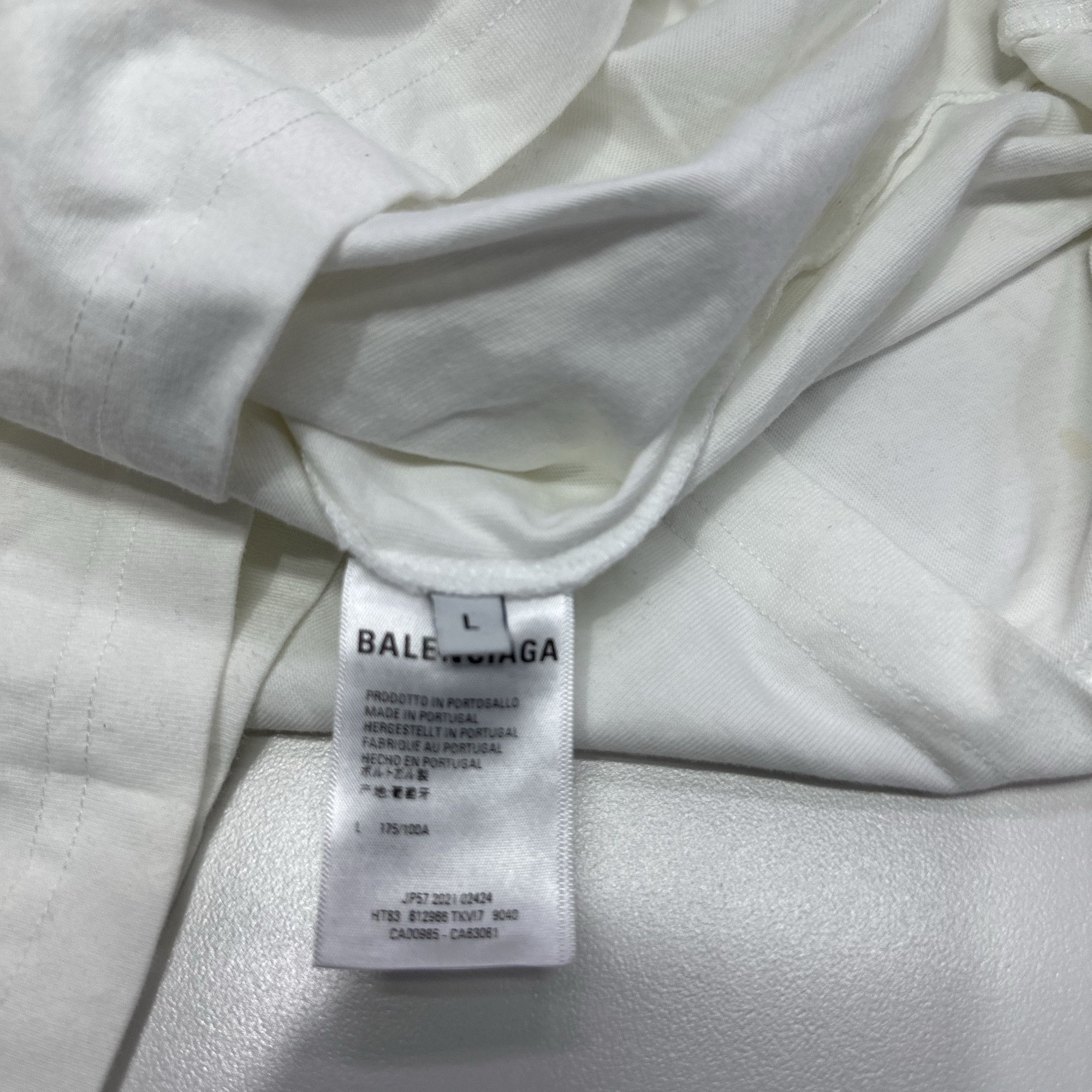 Balenciaga Balenciaga Pixel Logo Print T-Shirt Size L Size US L / EU 52-54 / 3 - 5 Thumbnail