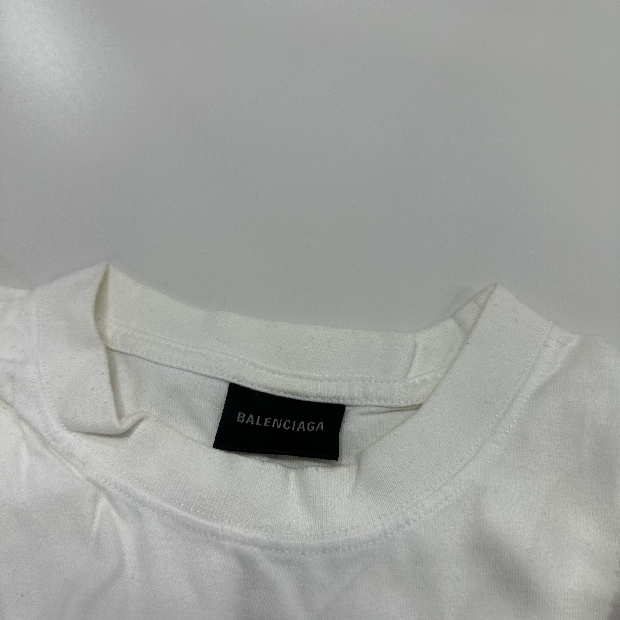 Balenciaga Balenciaga BB Logo FW22 White T-Shirt XS Size XS / US 0-2 / IT 36-38 - 6 Thumbnail