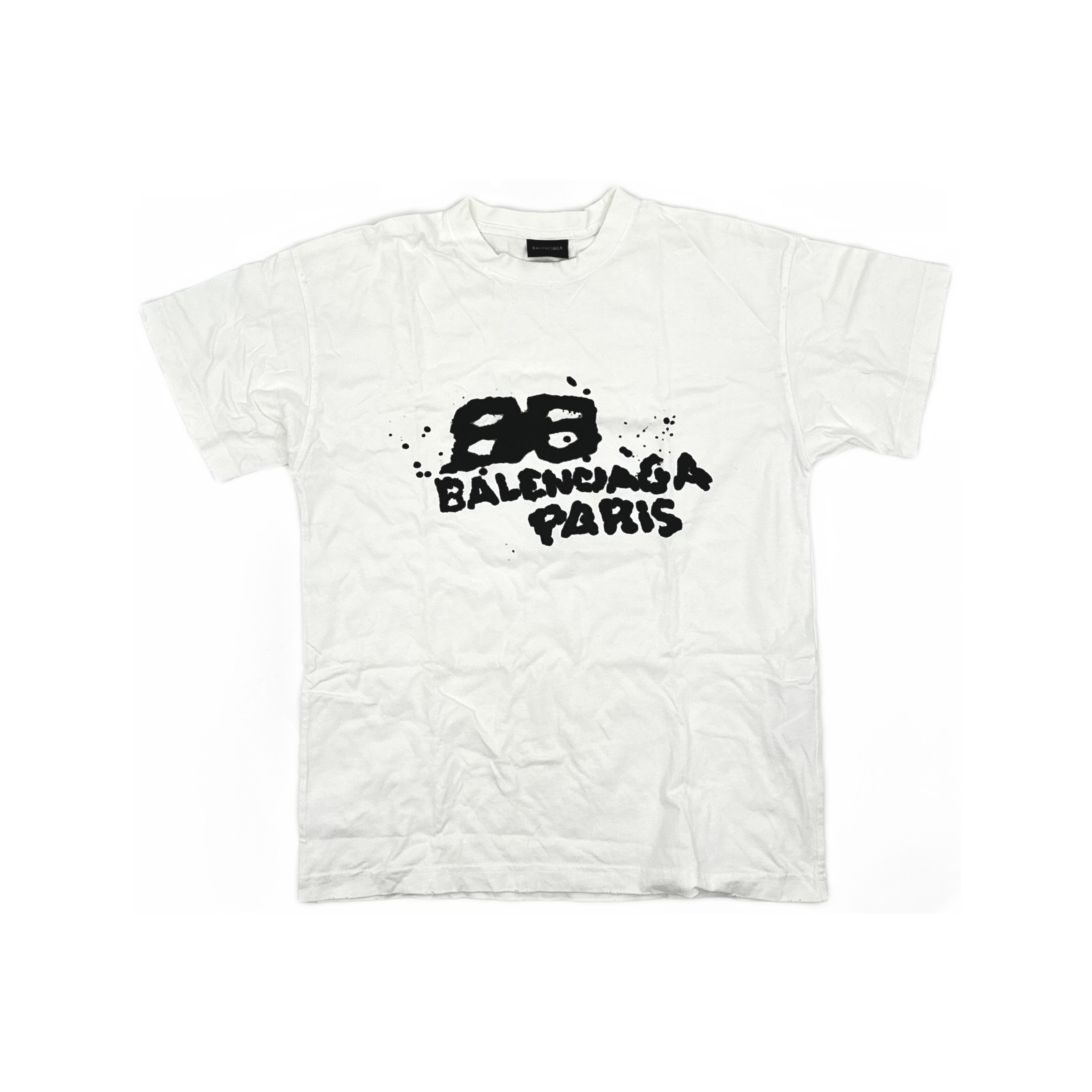 Balenciaga Balenciaga BB Logo FW22 White T-Shirt XS Size XS / US 0-2 / IT 36-38 - 2 Thumbnail