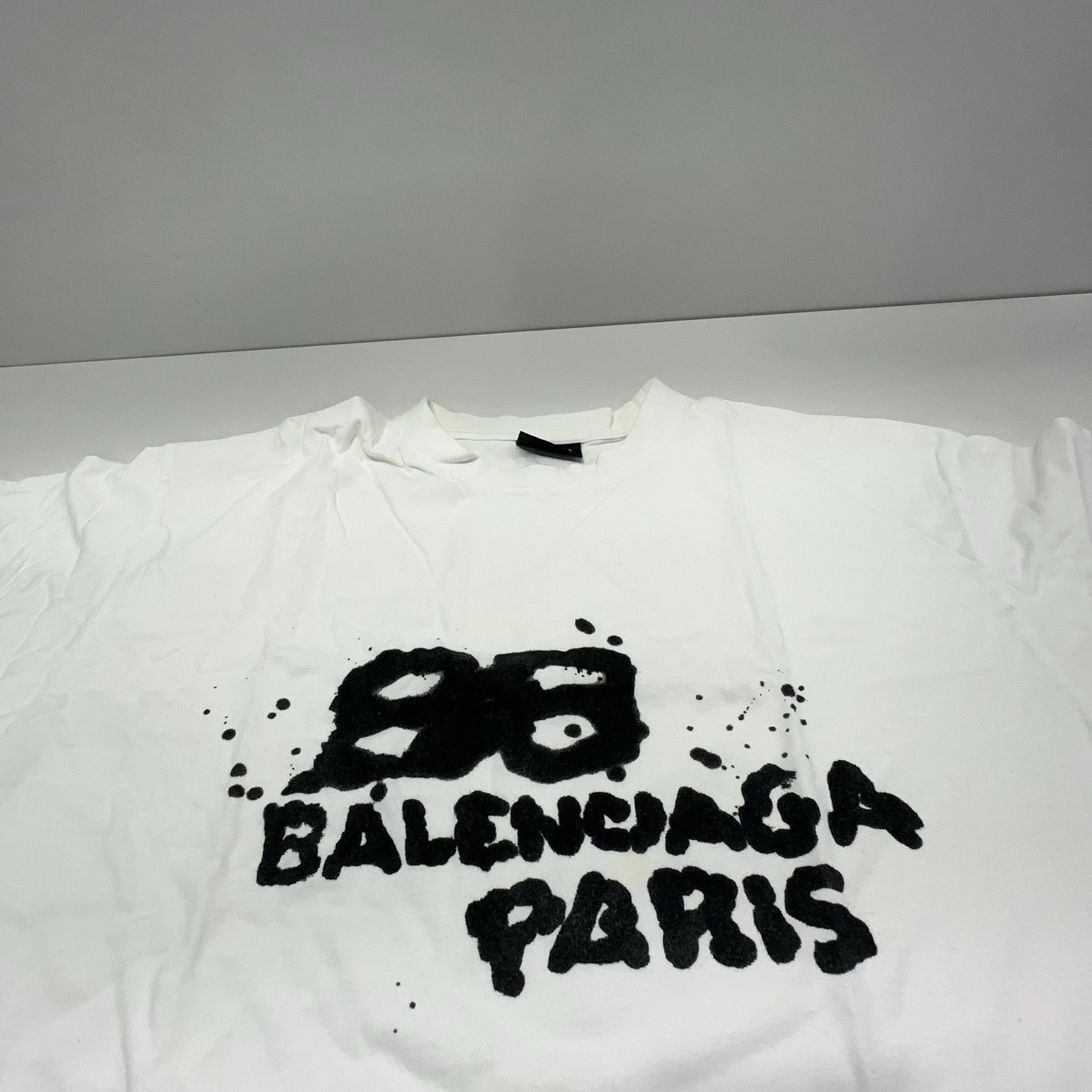Balenciaga Balenciaga BB Logo FW22 White T-Shirt XS Size XS / US 0-2 / IT 36-38 - 9 Thumbnail