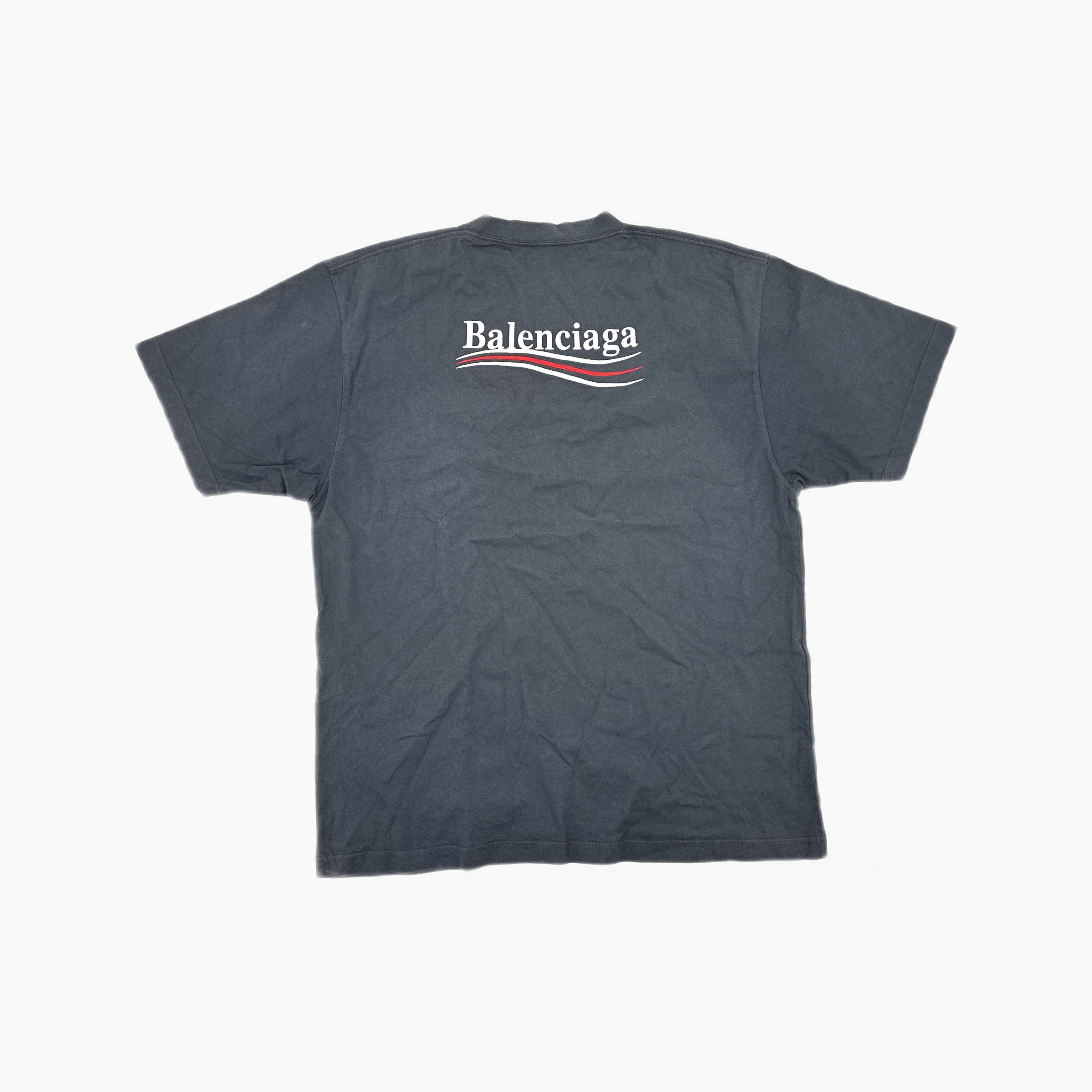 Balenciaga Balenciaga Political Campaign Logo T-Shirt L Size L / US 10 / IT 46 - 3 Thumbnail