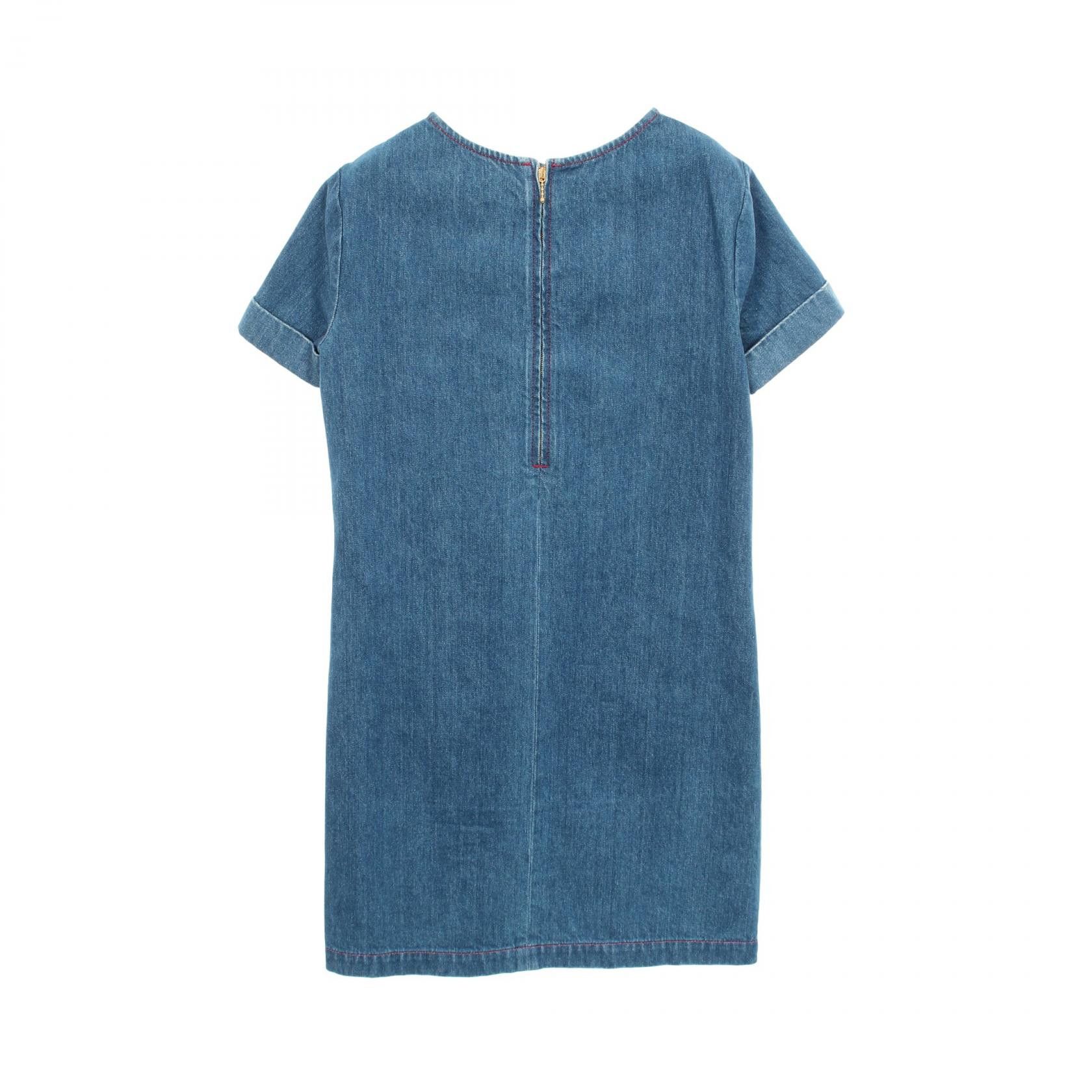 Gucci Gucci Gucci Interlocking G Button Sheerry Line Cotton Dress Textile Dresses 678827 DUTY FREE for USA Size ONE SIZE - 2 Thumbnail