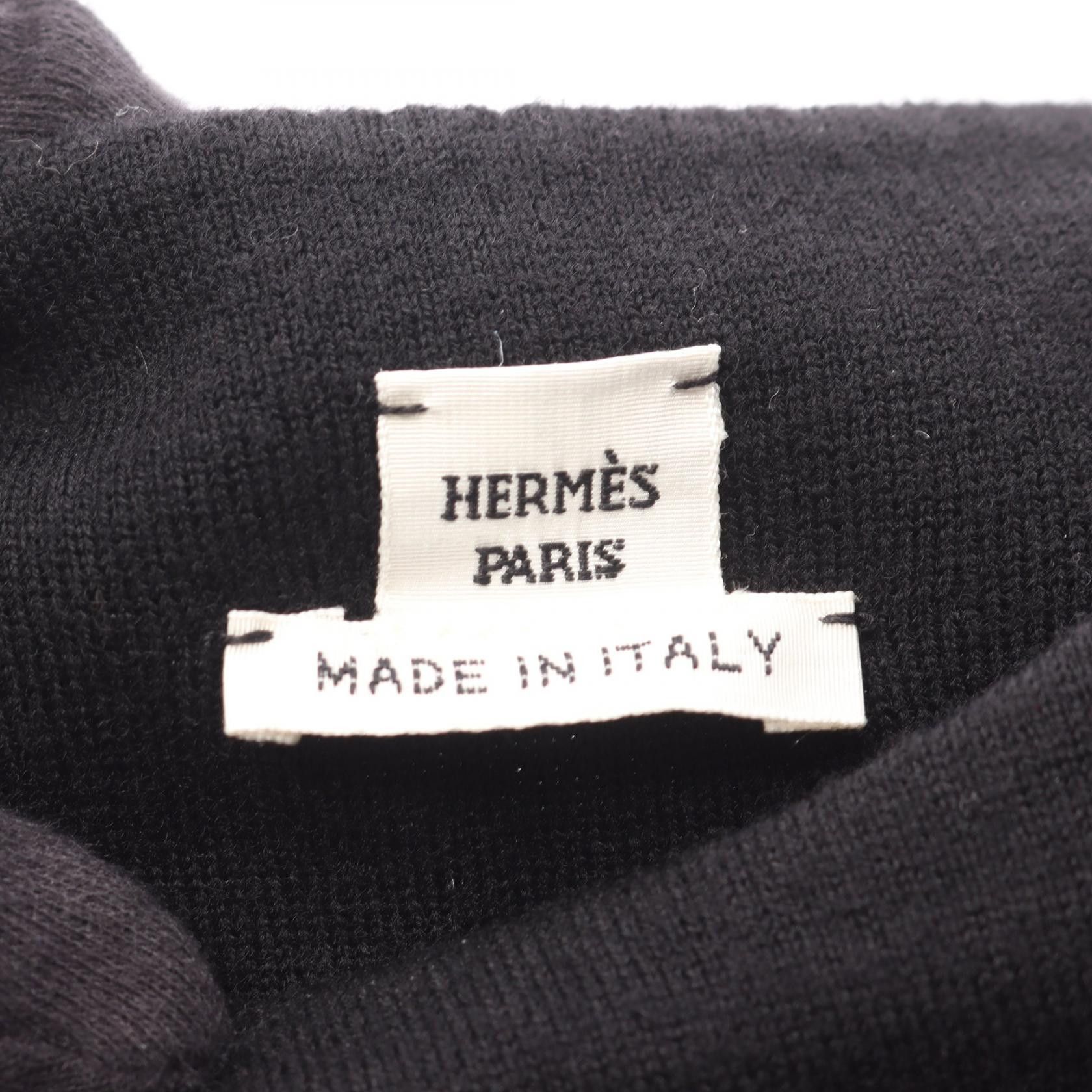 Hermes Hermes Hermes Serie Button Wool Dress Textile Dresses DUTY FREE for USA Size ONE SIZE - 3 Thumbnail