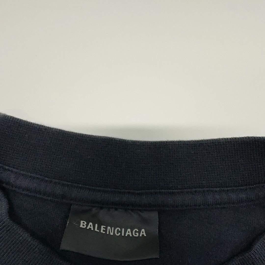 Balenciaga Balenciaga SS24 Logo Print Washed T-Shirt Size L Size US L / EU 52-54 / 3 - 7 Thumbnail