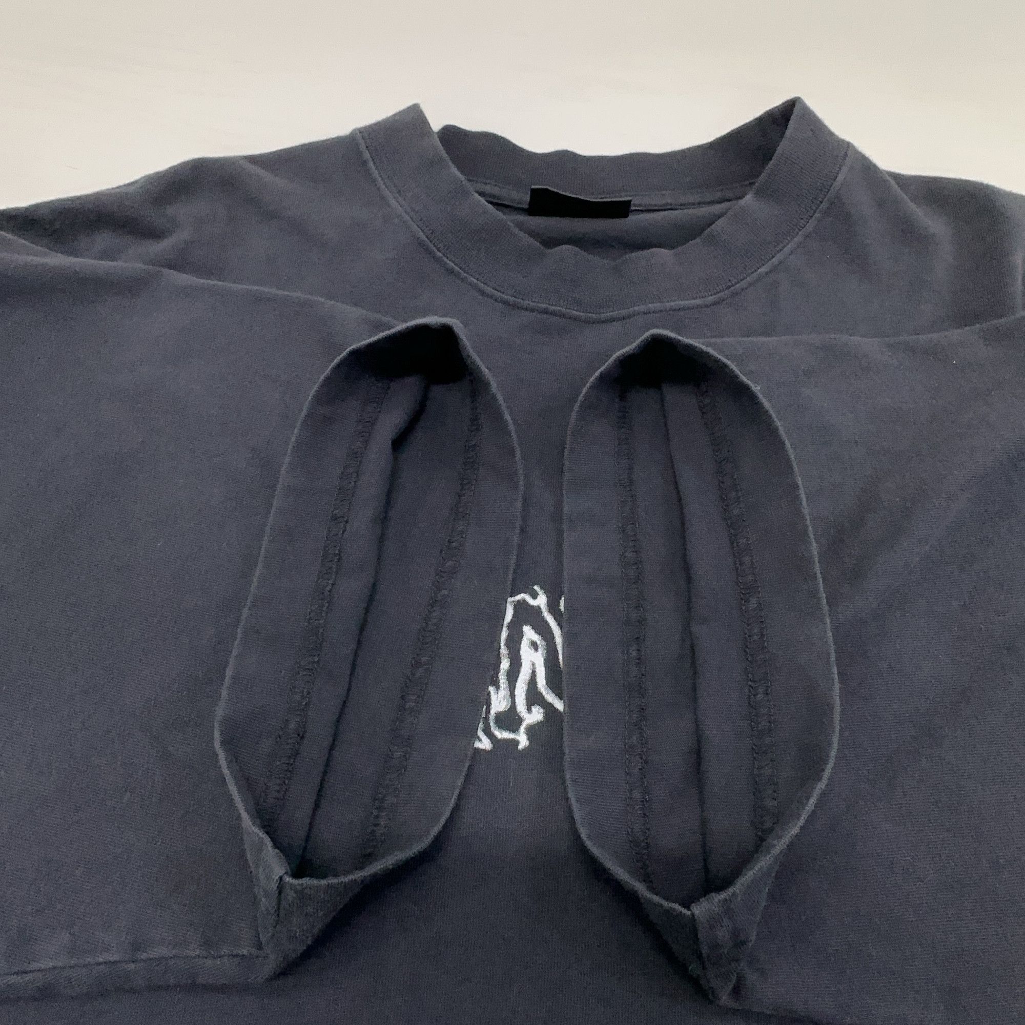 Balenciaga Balenciaga SS24 Logo Print Washed T-Shirt Size L Size US L / EU 52-54 / 3 - 13 Thumbnail