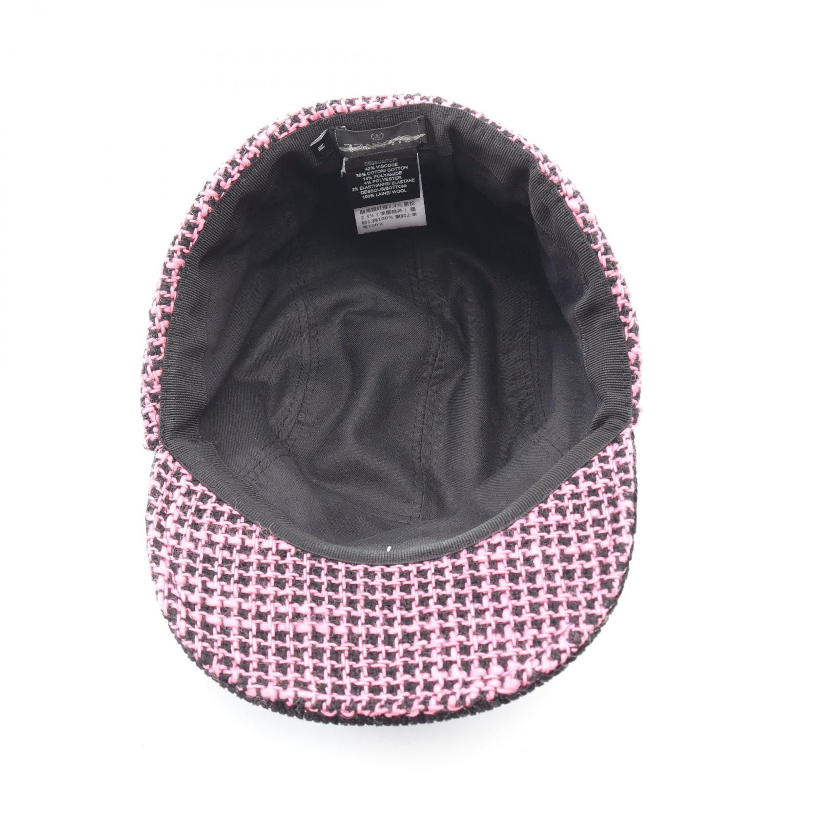 Chanel Chanel Chanel Coco Mark Tweed Corduroy Cap Textile Hats DUTY FREE for USA Size ONE SIZE - 3 Thumbnail