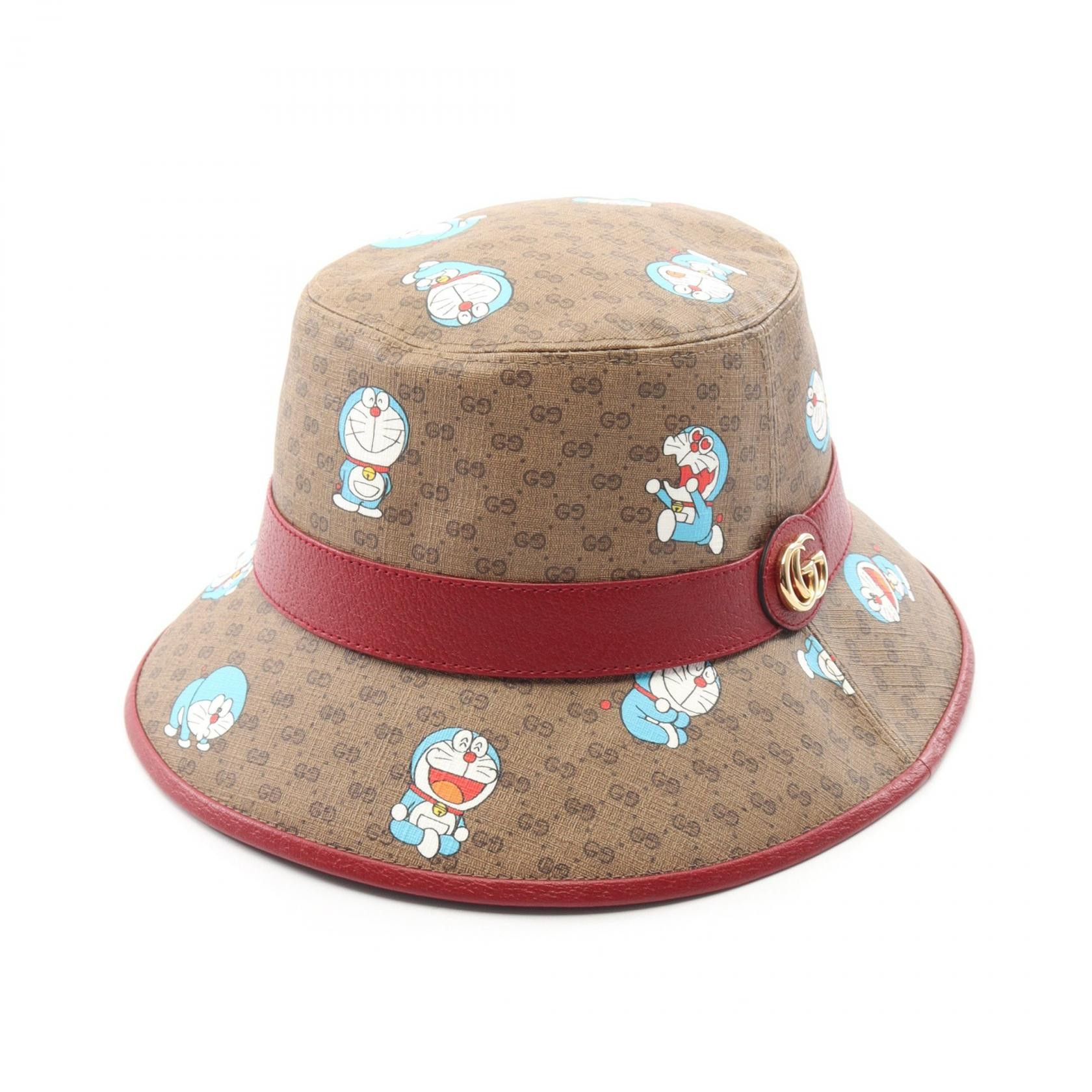 Gucci Gucci Gucci Doraemon Leather PVC Hat Leather Hats 648846 DUTY FREE for USA Size ONE SIZE - 2 Thumbnail
