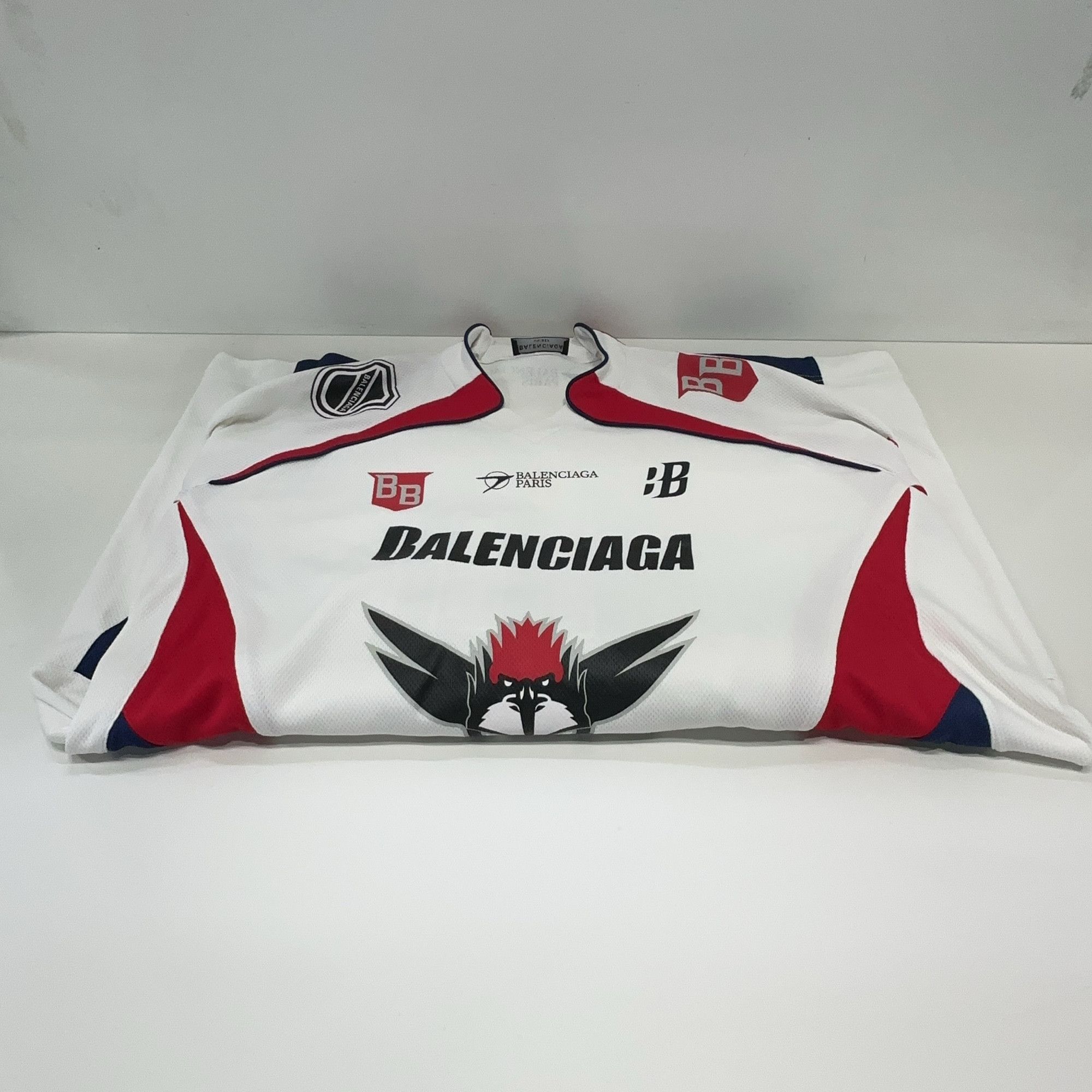 Balenciaga Balenciaga SS21 Hockey Mesh Jersey Size L Size US L / EU 52-54 / 3 - 7 Thumbnail