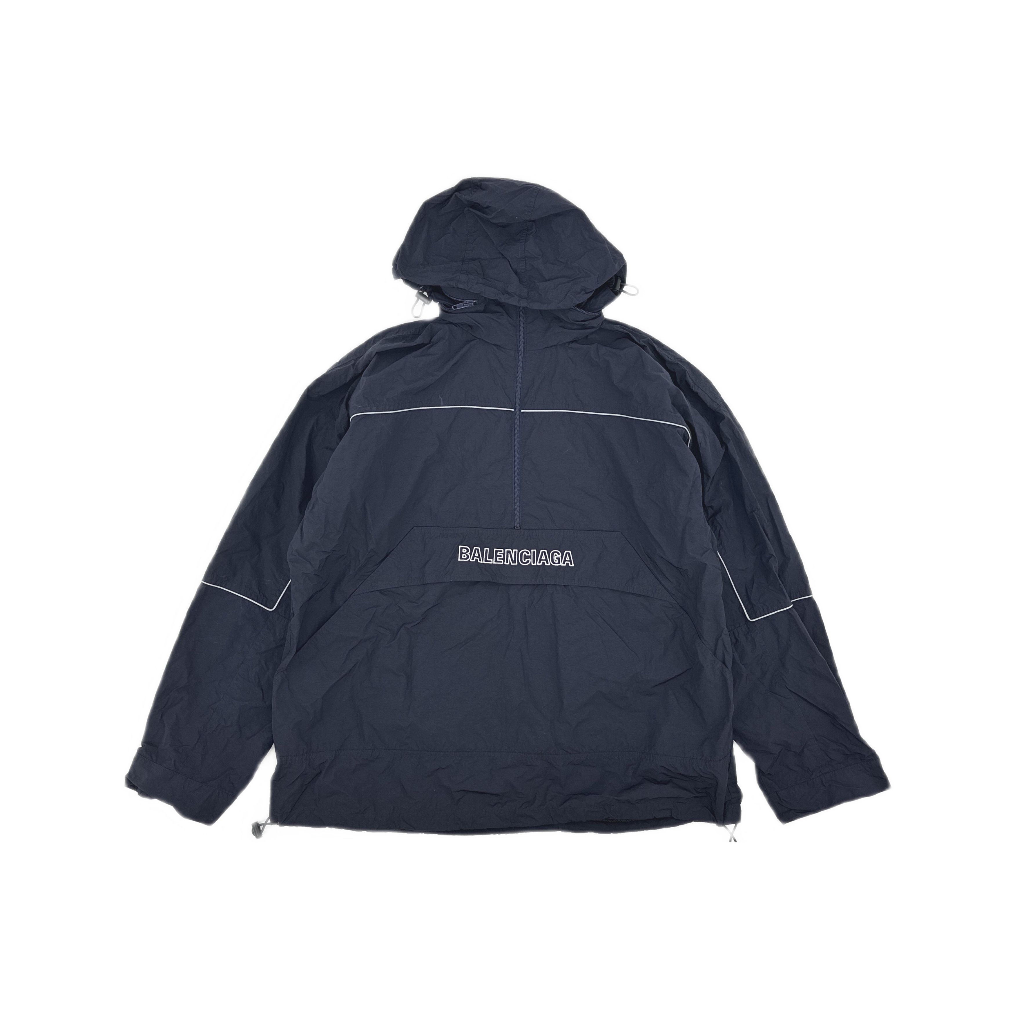 Balenciaga Balenciaga Quarter-Zip Logo Windbreaker 44 Size US S / EU 44-46 / 1 - 2 Thumbnail