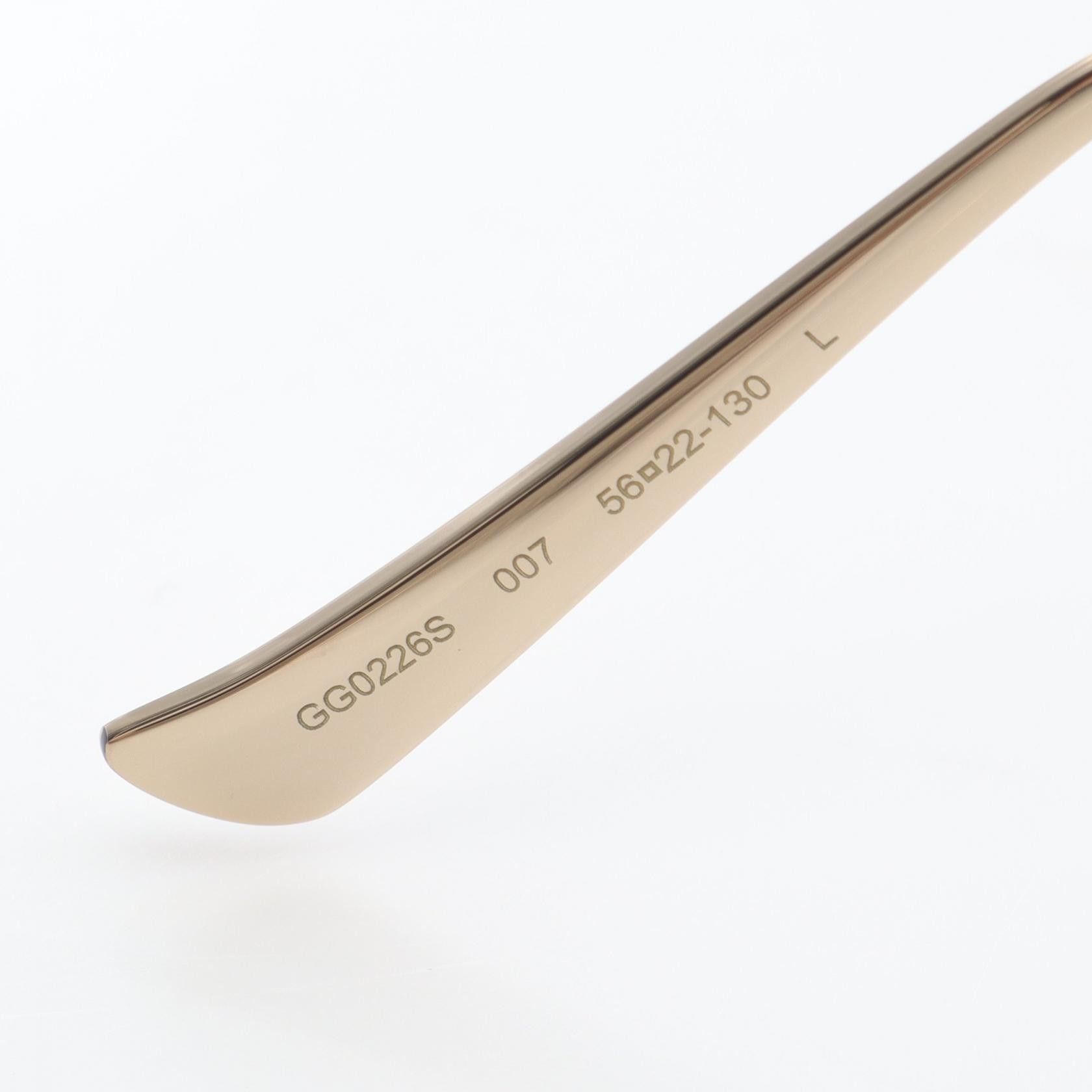 Gucci Gucci Gucci Sunglasses Plastic / Synthetic Sunglasses GG0226S007 DUTY FREE for USA Size ONE SIZE - 4 Thumbnail