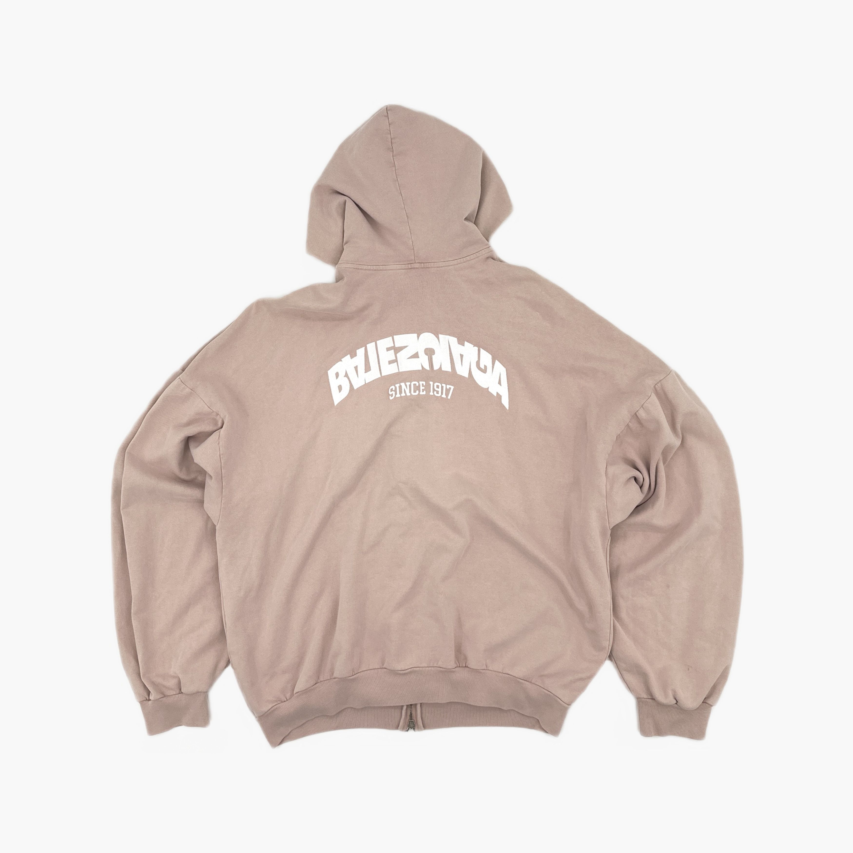 Balenciaga Balenciaga Logo Pink Zip Hoodie Size 1 Size S / US 4 / IT 40 - 3 Thumbnail