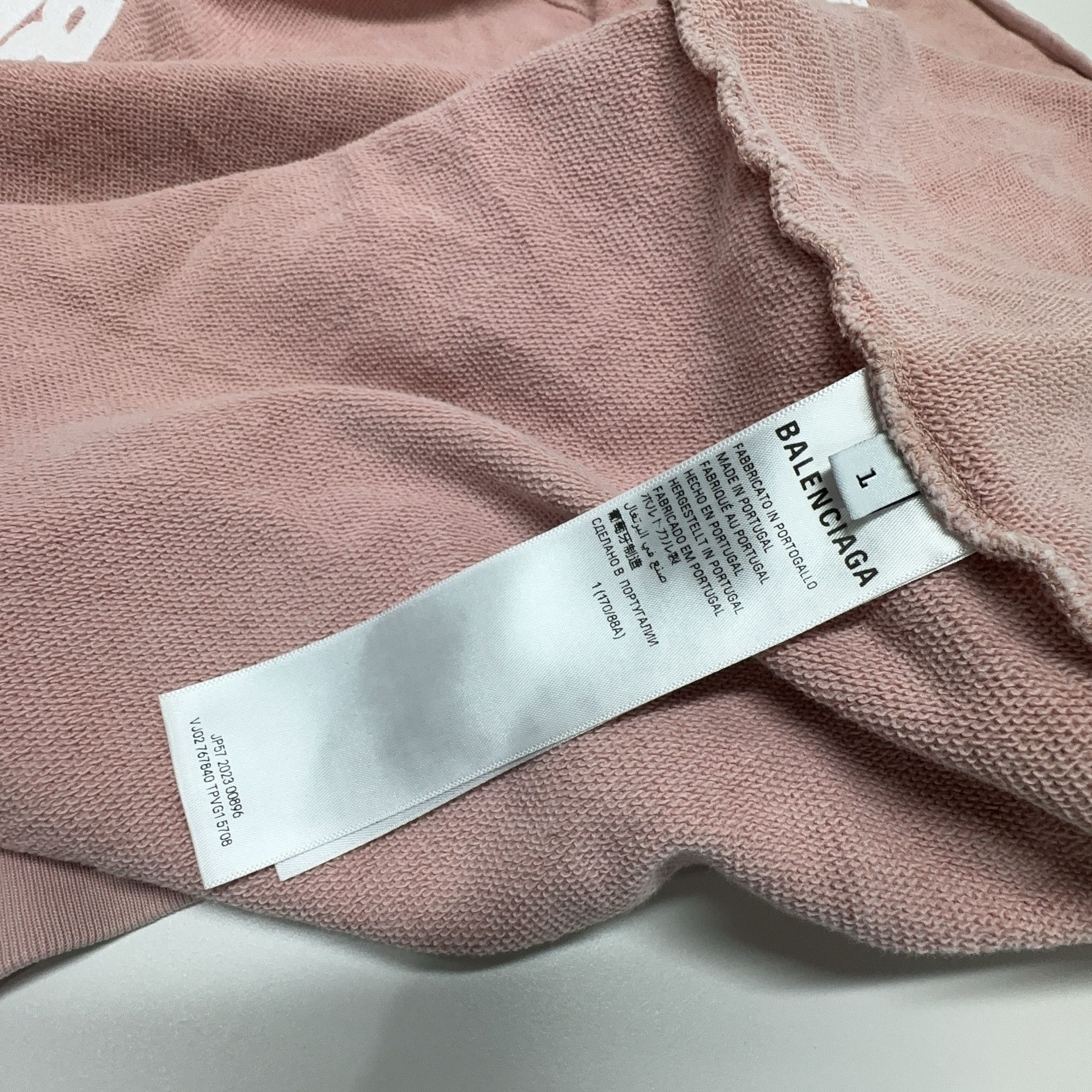 Balenciaga Balenciaga Logo Pink Zip Hoodie Size 1 Size S / US 4 / IT 40 - 4 Thumbnail