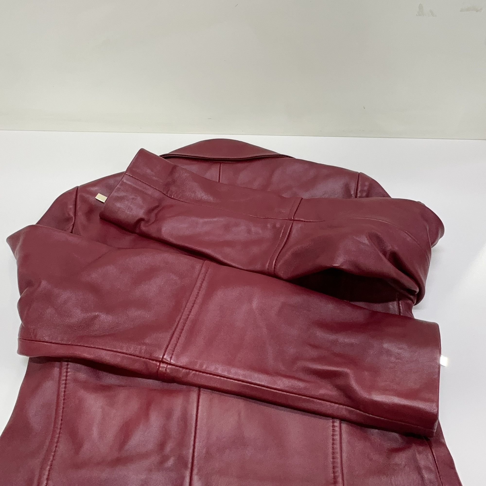 Balenciaga Balenciaga Red Leather Biker Jacket 36 Size XS / US 0-2 / IT 36-38 - 9 Thumbnail
