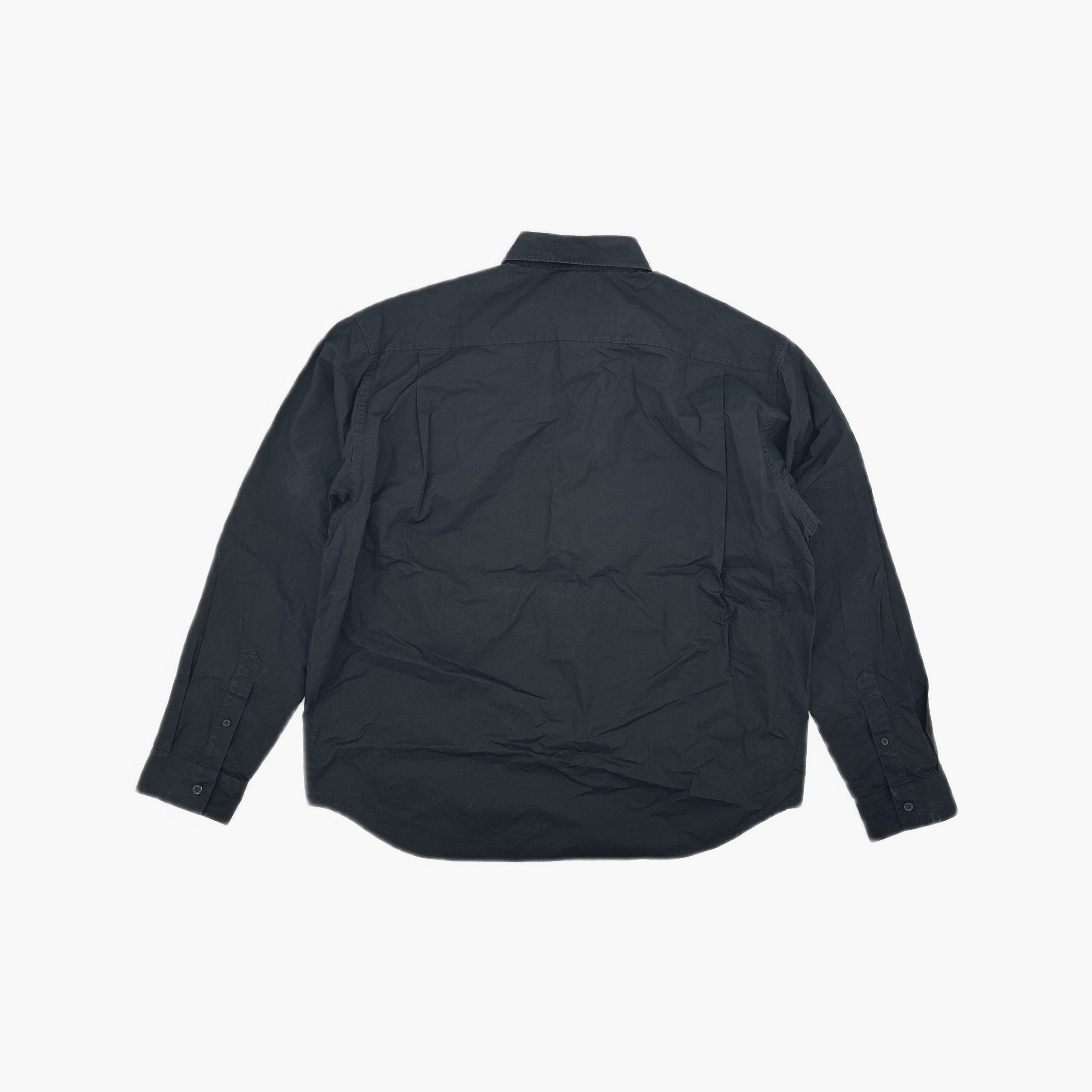 Balenciaga Balenciaga Logo Embroidered Button Up Shirt 38 Size US S / EU 44-46 / 1 - 3 Thumbnail