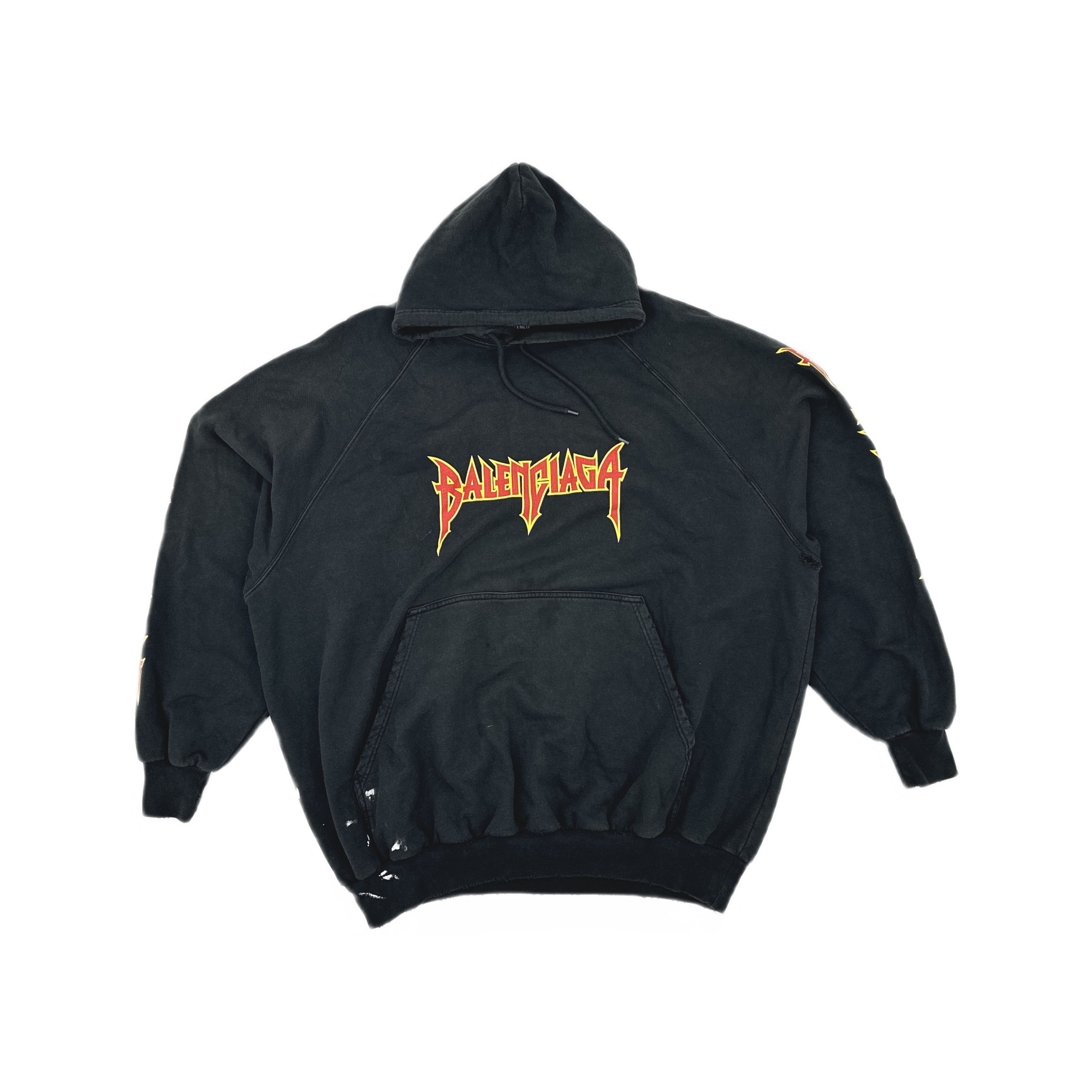 Balenciaga Balenciaga Metal Logo Hoodie Size 1 Size US S / EU 44-46 / 1 - 2 Thumbnail