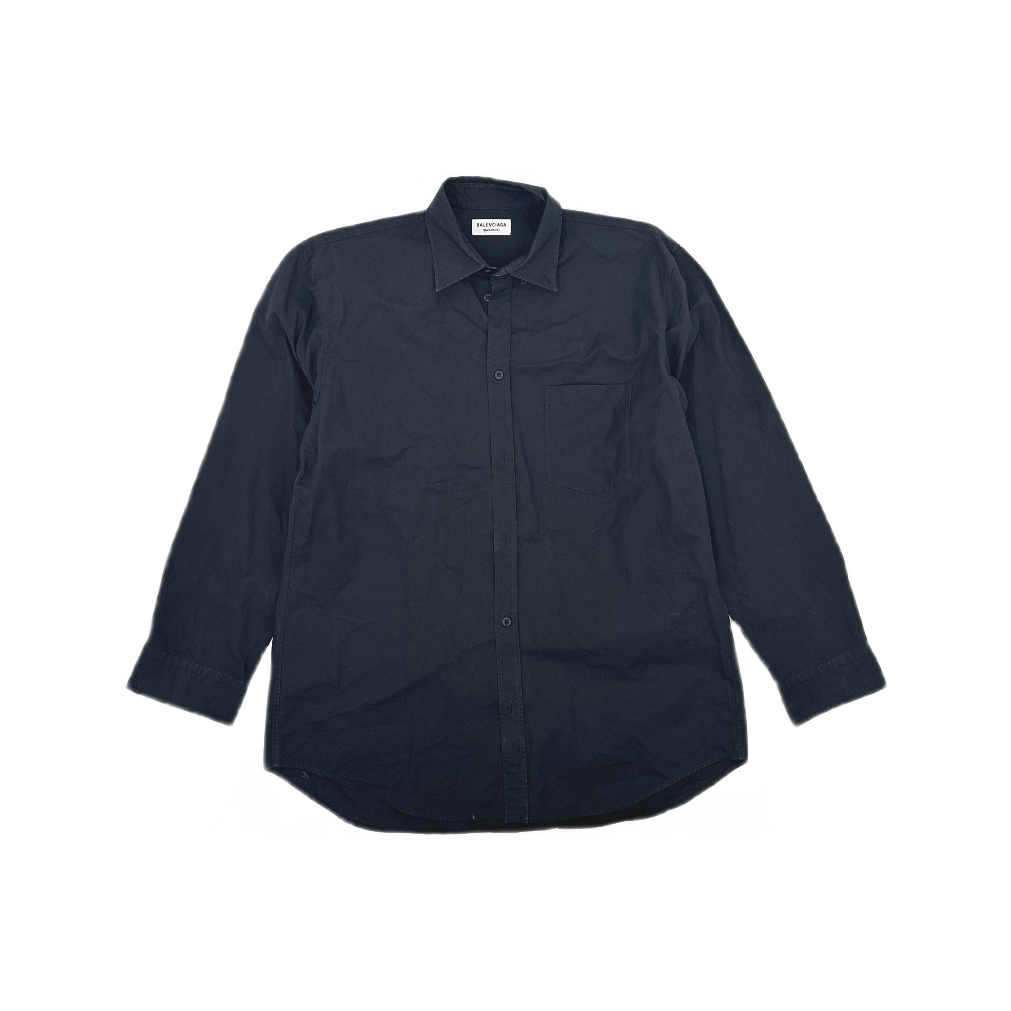 Balenciaga Balenciaga FREE Back Logo Cotton Shirt 38 Size S / US 4 / IT 40 - 2 Thumbnail
