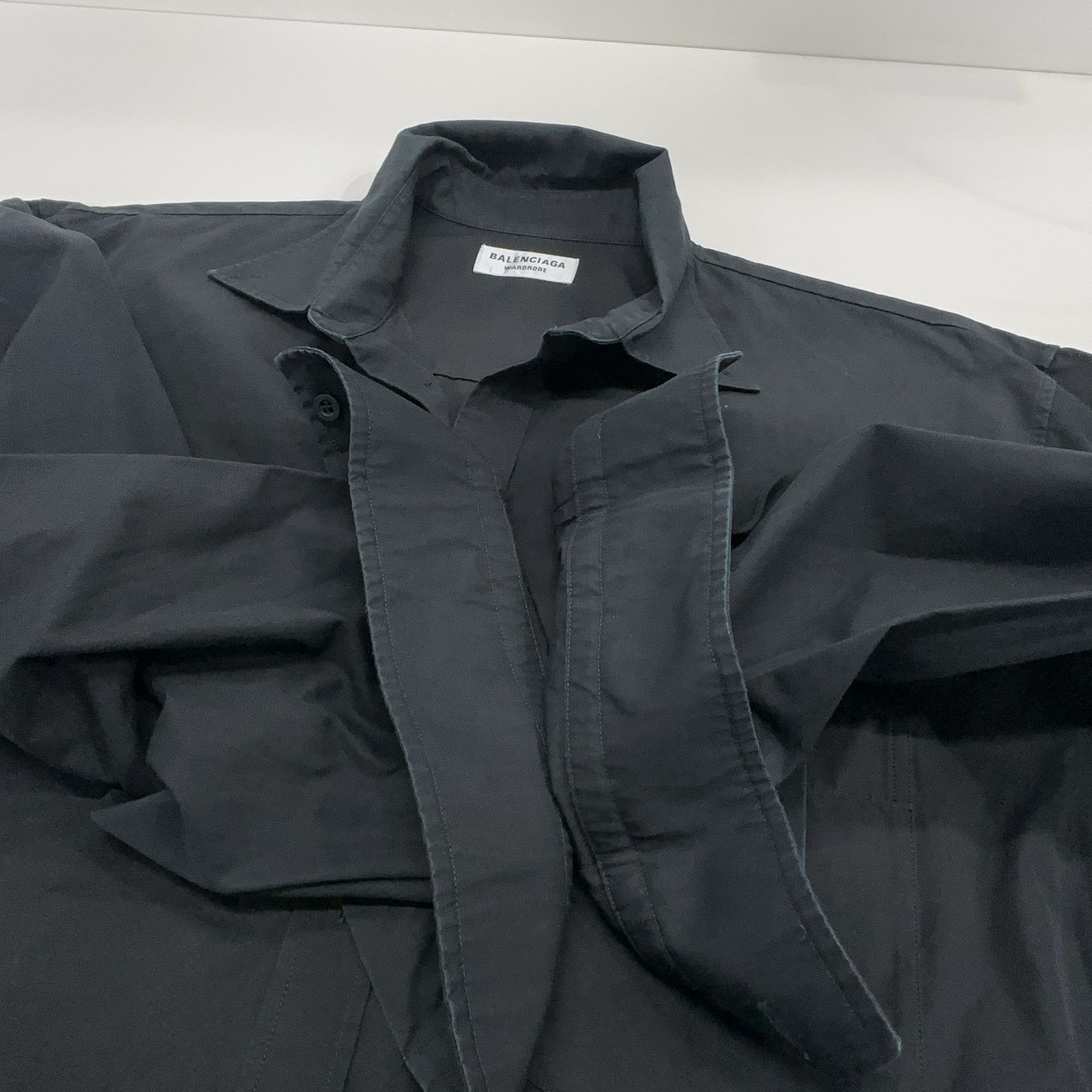 Balenciaga Balenciaga FREE Back Logo Cotton Shirt 38 Size S / US 4 / IT 40 - 13 Thumbnail