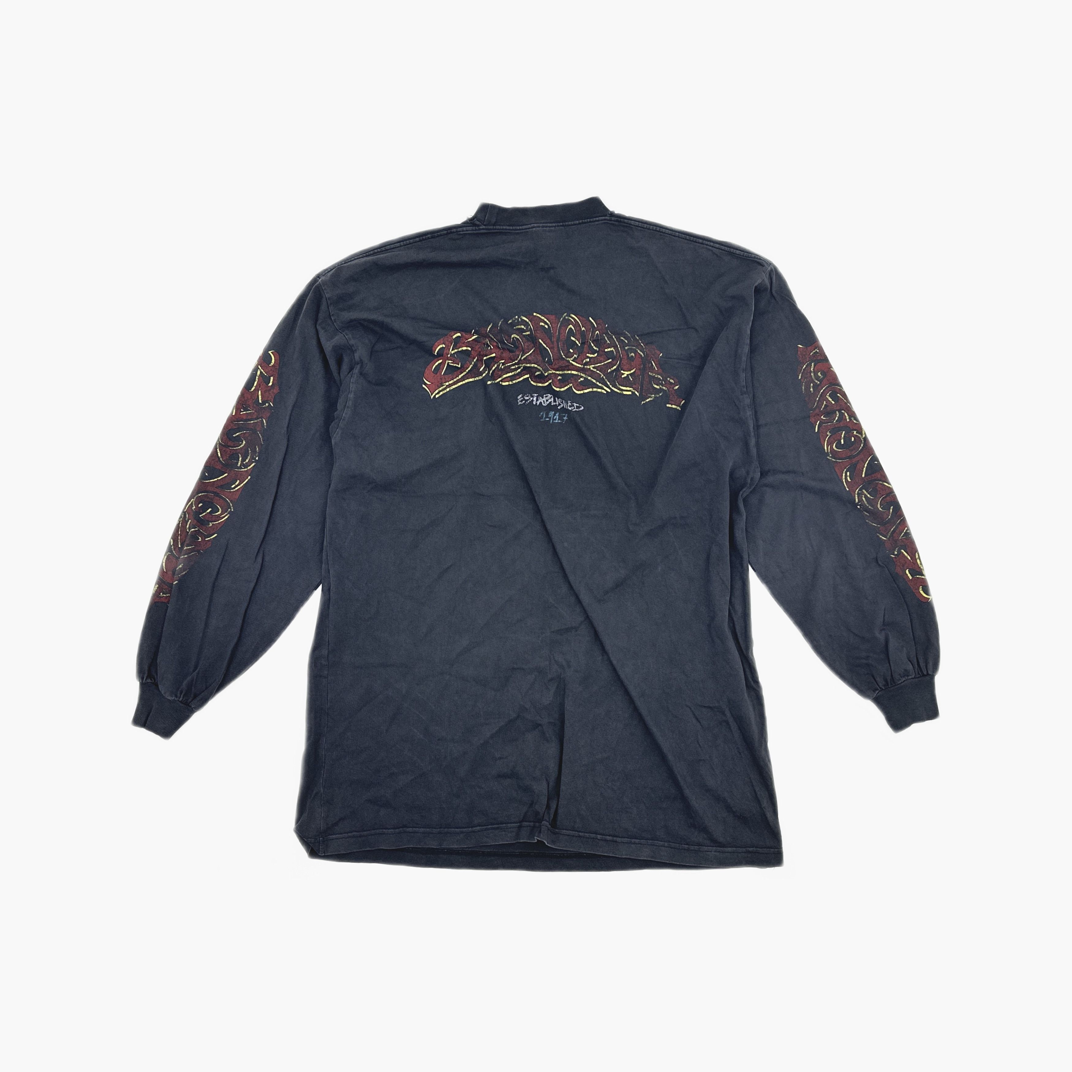 Balenciaga Balenciaga SS23 Graphic Logo Long Sleeve T-Shirt US M Size US M / EU 48-50 / 2 - 3 Thumbnail