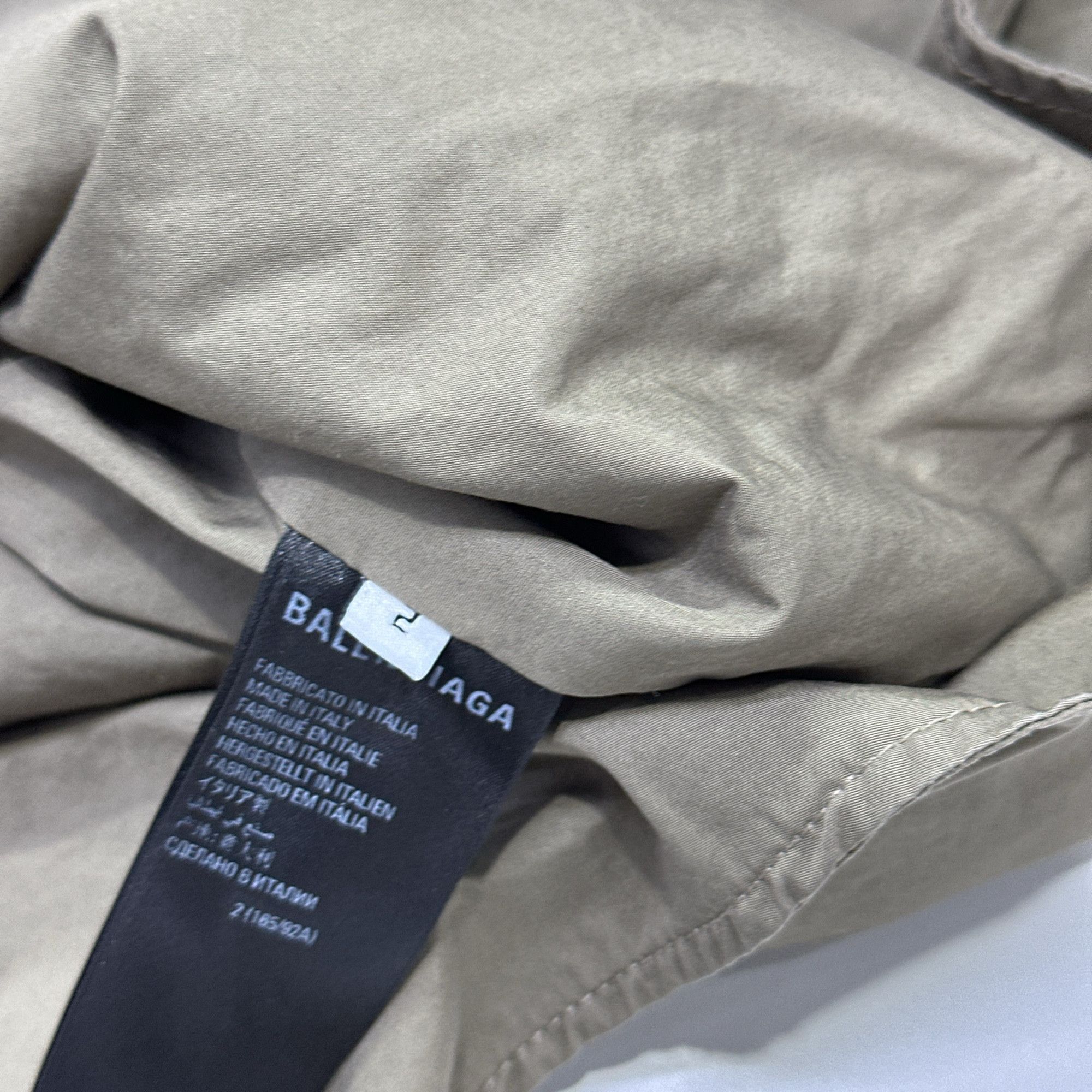 Balenciaga Balenciaga Khaki Hooded Button-Up Jacket Size 2 Size US M / EU 48-50 / 2 - 5 Thumbnail