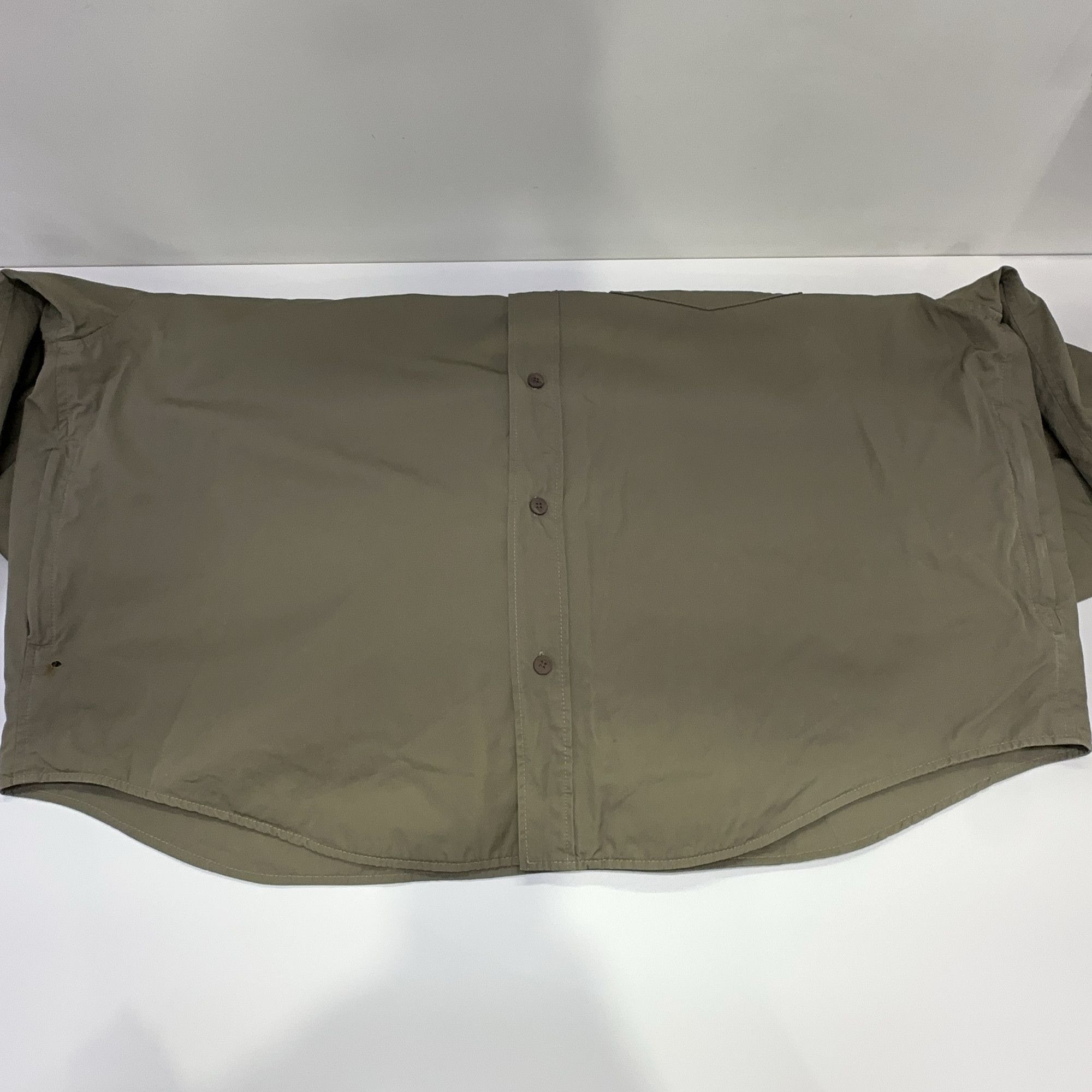 Balenciaga Balenciaga Khaki Hooded Button-Up Jacket Size 2 Size US M / EU 48-50 / 2 - 11 Thumbnail