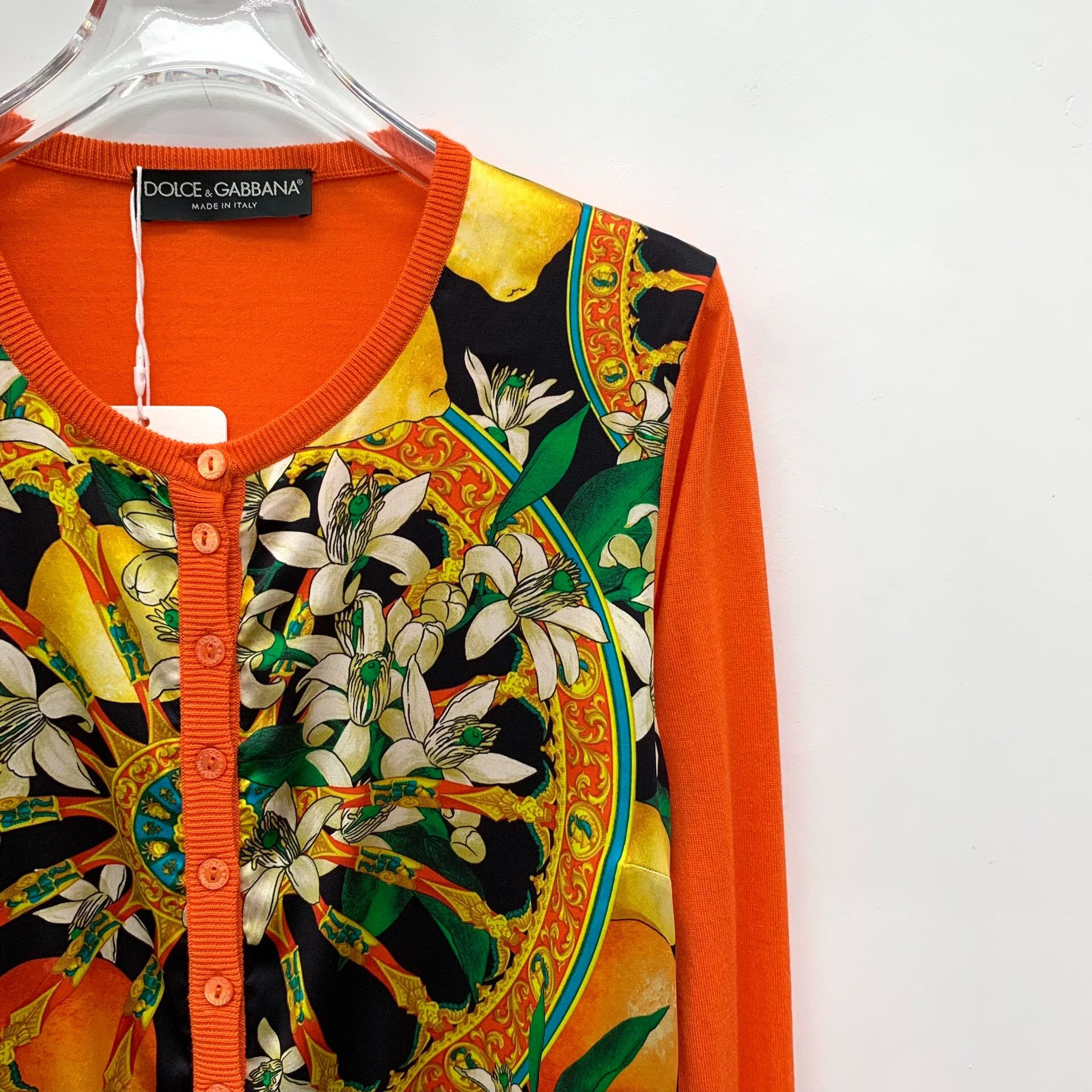 Dolce & Gabbana Dolce & Gabbana Floral Print Silk Mix Cardigan IT 40 Size S / US 4 / IT 40 - 4 Thumbnail