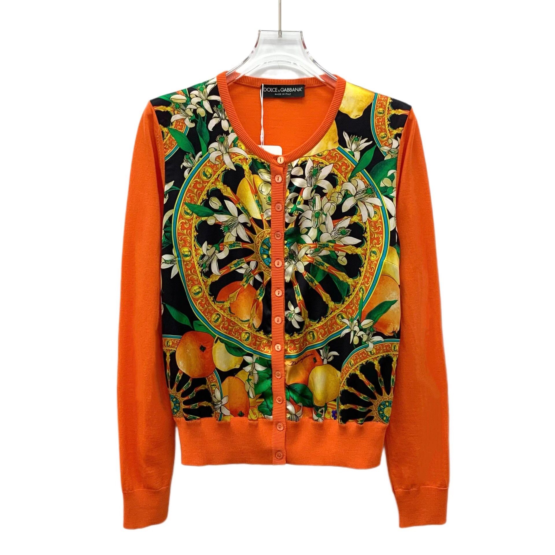 Dolce & Gabbana Dolce & Gabbana Floral Print Silk Mix Cardigan IT 40 Size S / US 4 / IT 40 - 2 Thumbnail