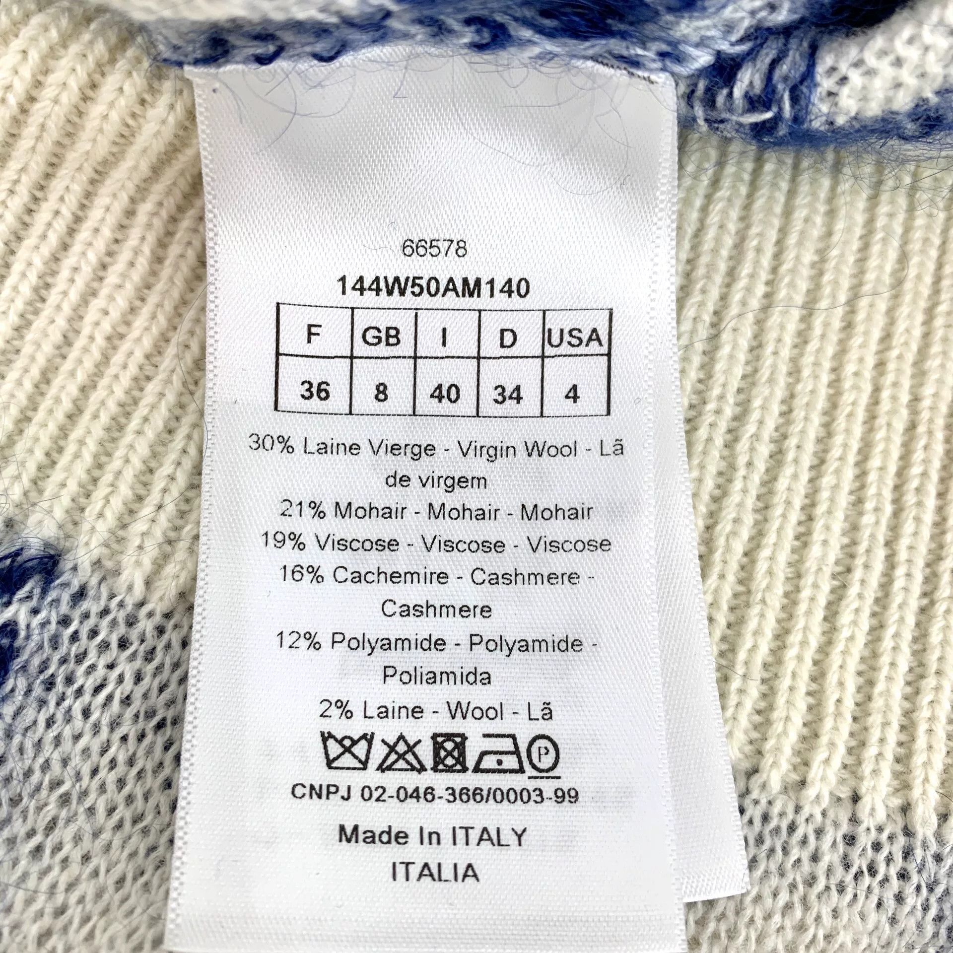 Dior Dior Blue Check Mohair Cardigan Set 36 Size XS / US 0-2 / IT 36-38 - 10 Thumbnail