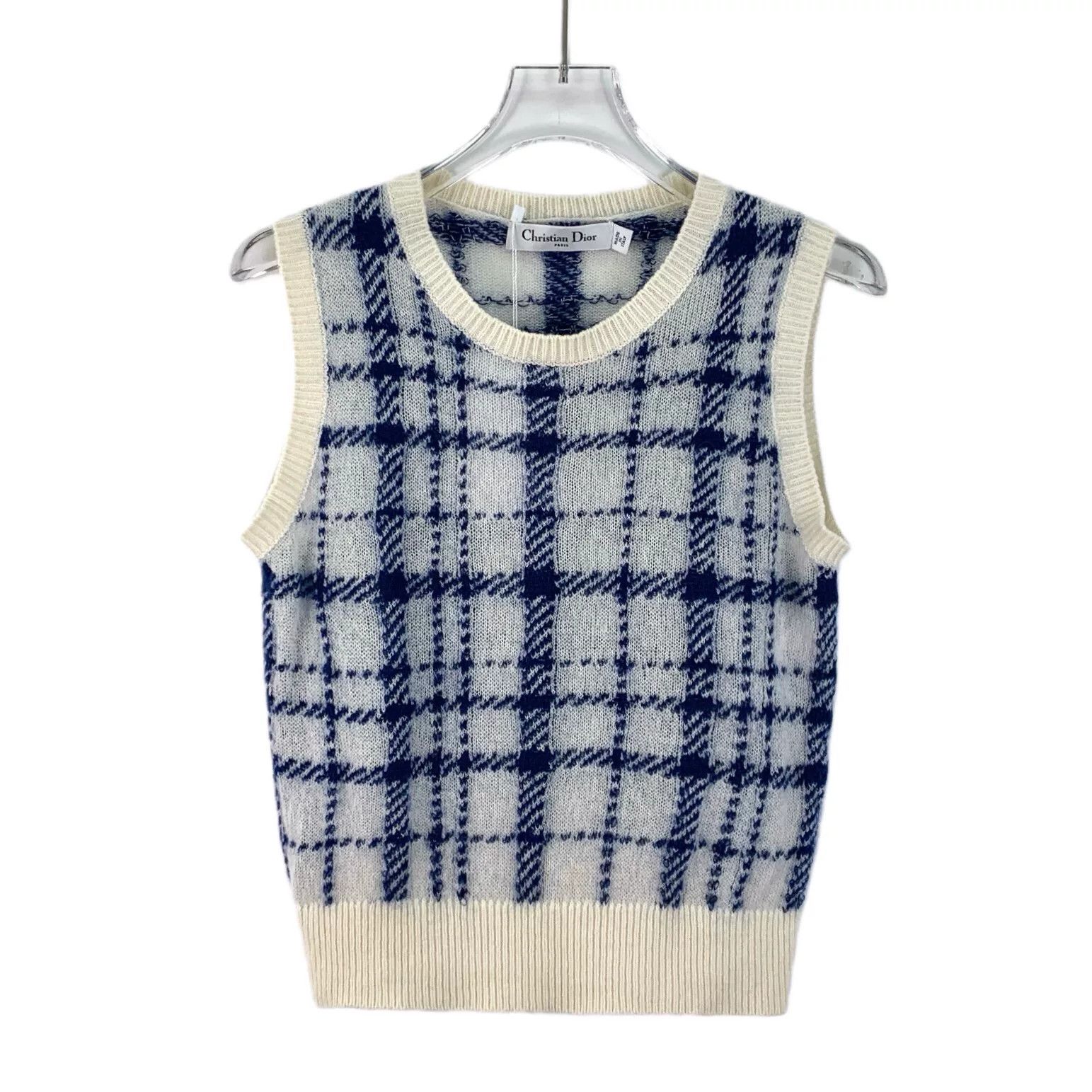 Dior Dior Blue Check Mohair Cardigan Set 36 Size XS / US 0-2 / IT 36-38 - 6 Thumbnail