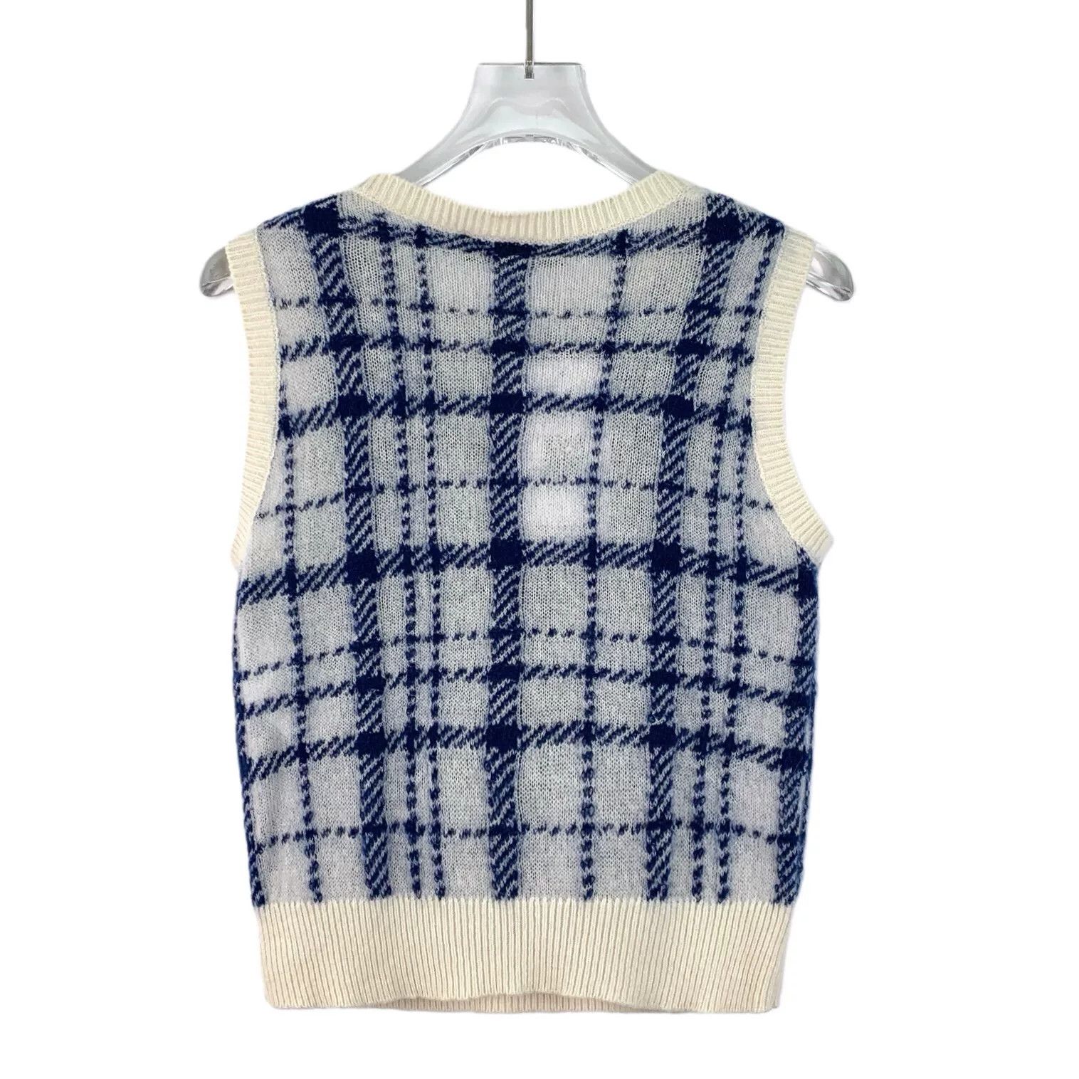 Dior Dior Blue Check Mohair Cardigan Set 36 Size XS / US 0-2 / IT 36-38 - 7 Thumbnail