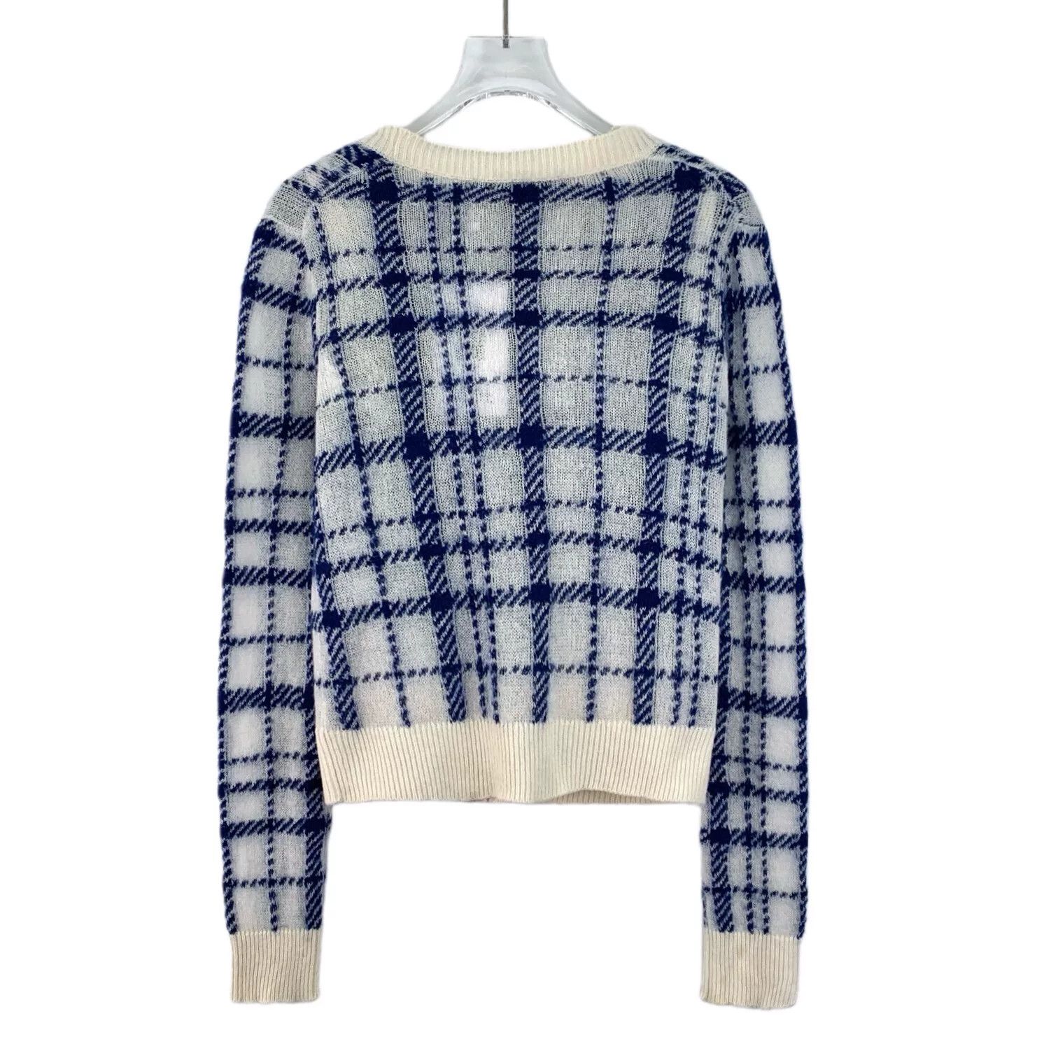 Dior Dior Blue Check Mohair Cardigan Set 36 Size XS / US 0-2 / IT 36-38 - 3 Thumbnail