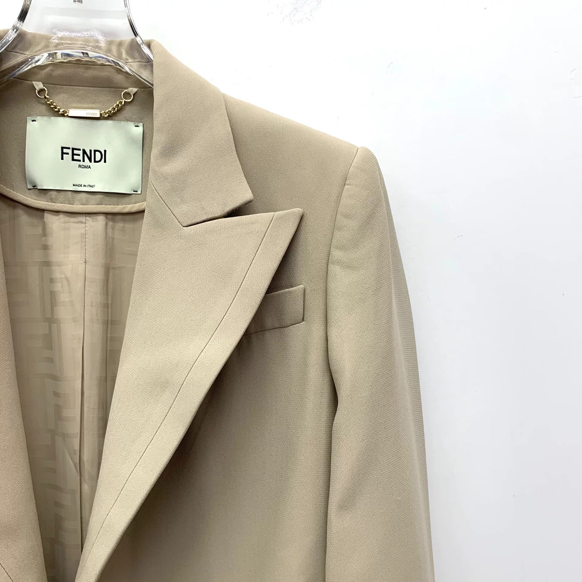 Fendi Fendi Belted Khaki Blazer IT 36 Size XS / US 0-2 / IT 36-38 - 4 Thumbnail
