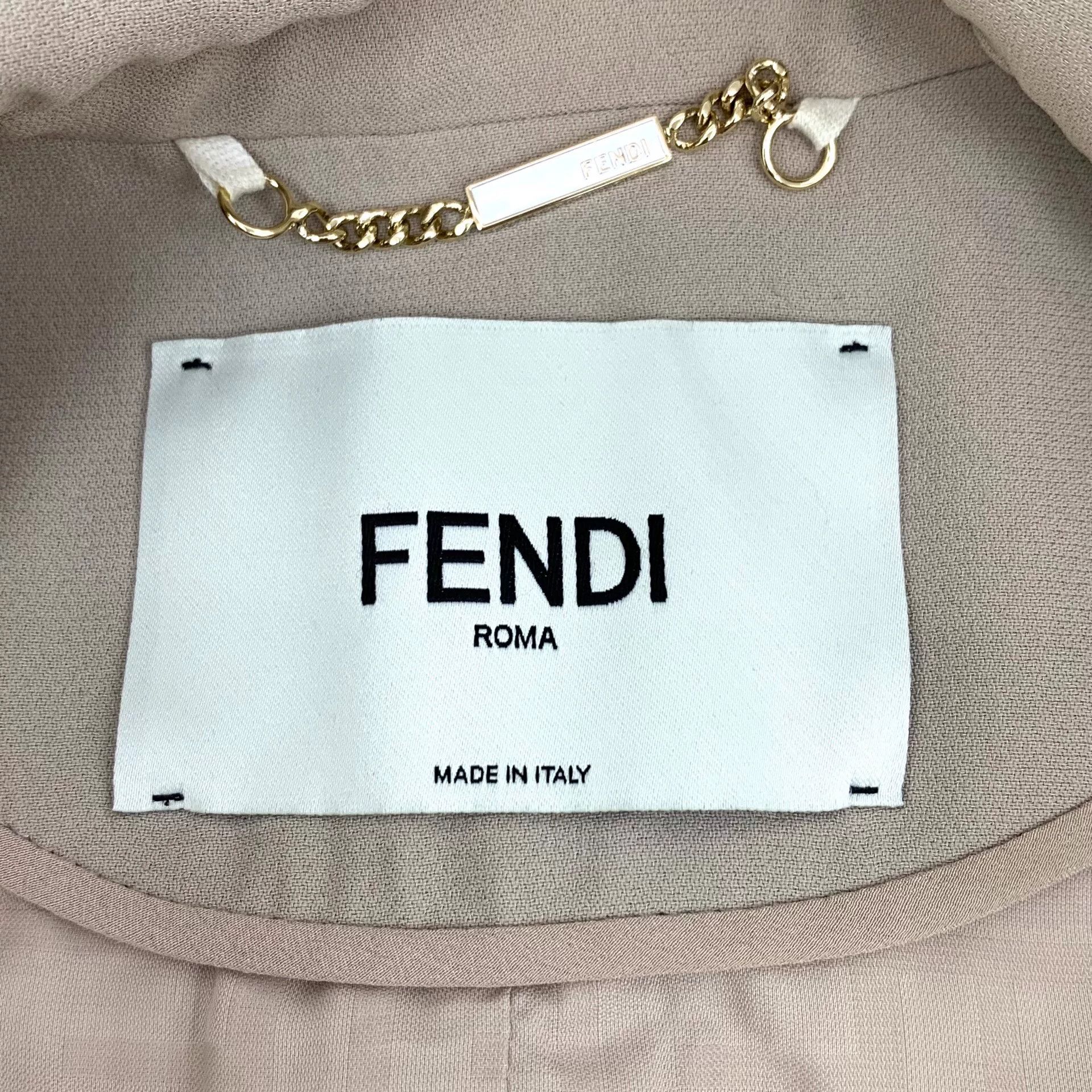 Fendi Fendi Belted Khaki Blazer IT 36 Size XS / US 0-2 / IT 36-38 - 6 Thumbnail
