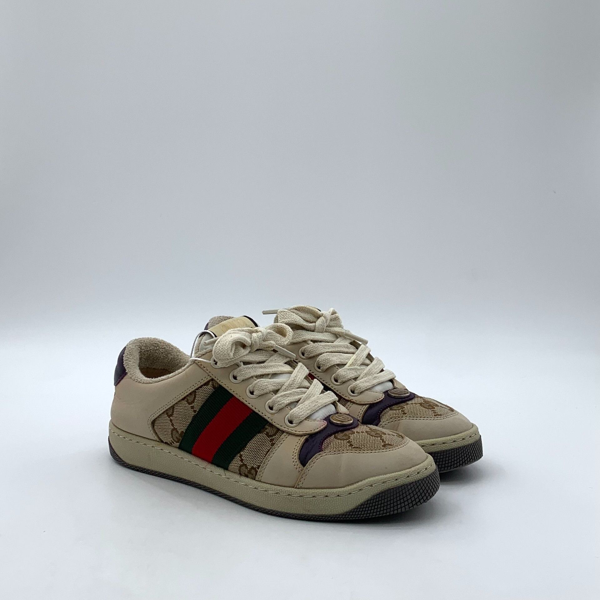 Gucci Gucci Screener GG Canvas Sneakers 35 Size US 5 / IT 35 - 3 Thumbnail