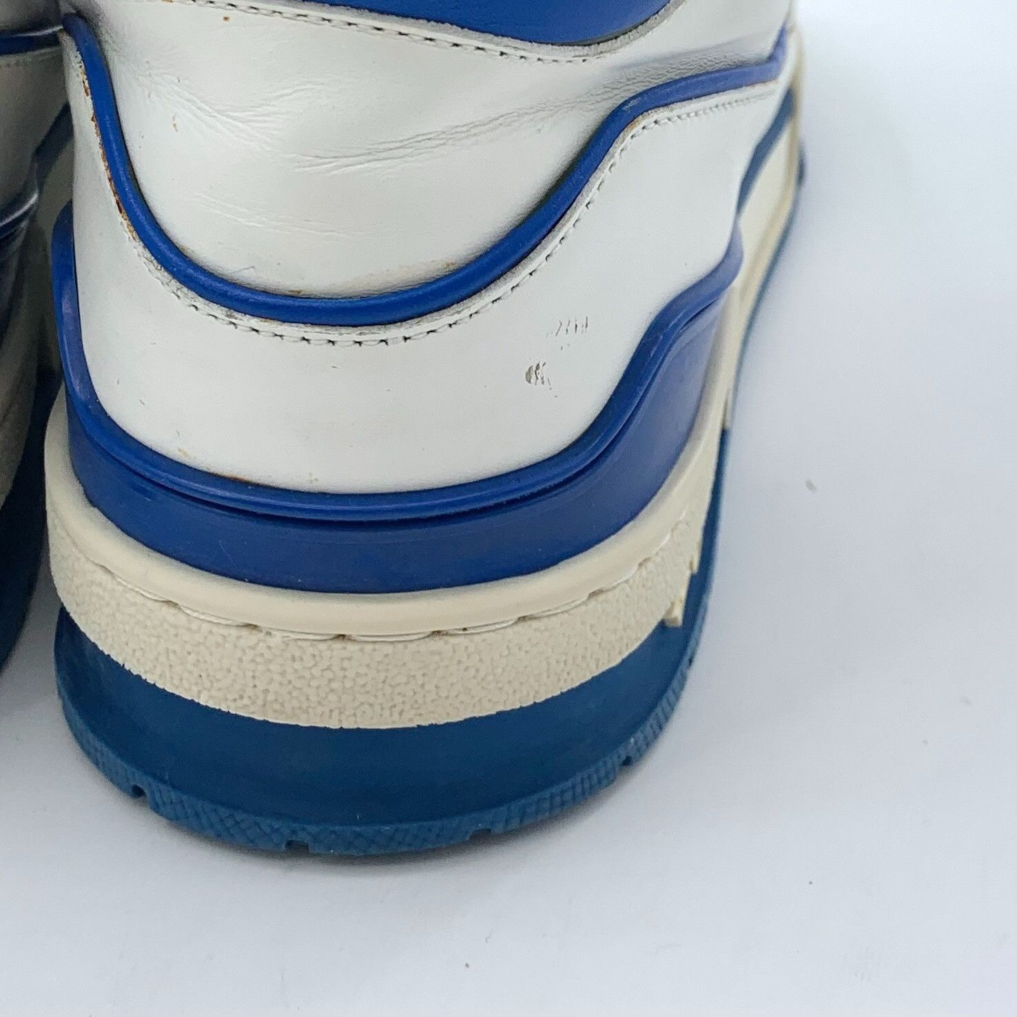 Louis Vuitton Louis Vuitton Blue/White Trainer Hi-Top Sneakers 8 Size US 9 / EU 42 - 9 Thumbnail