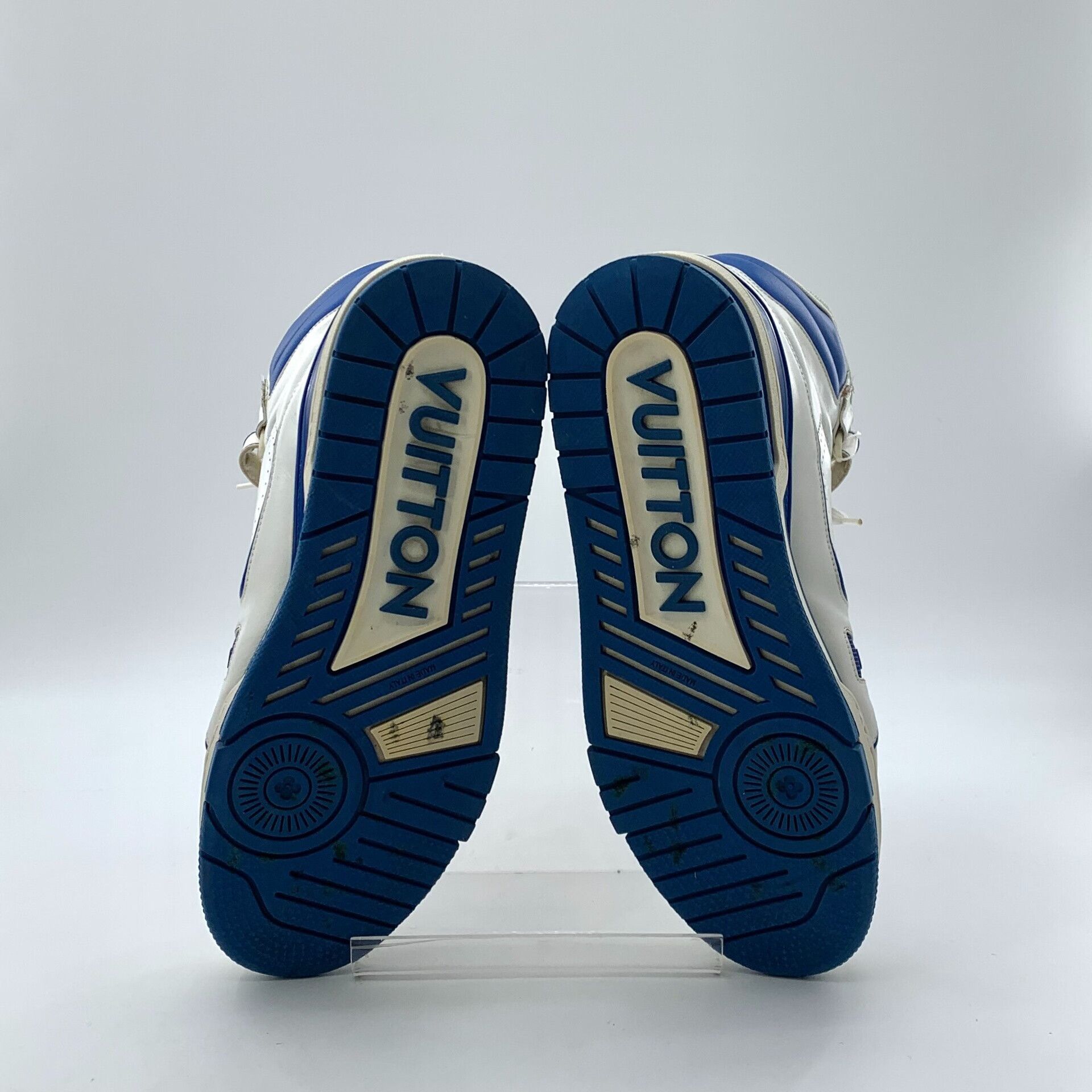 Louis Vuitton Louis Vuitton Blue/White Trainer Hi-Top Sneakers 8 Size US 9 / EU 42 - 6 Thumbnail