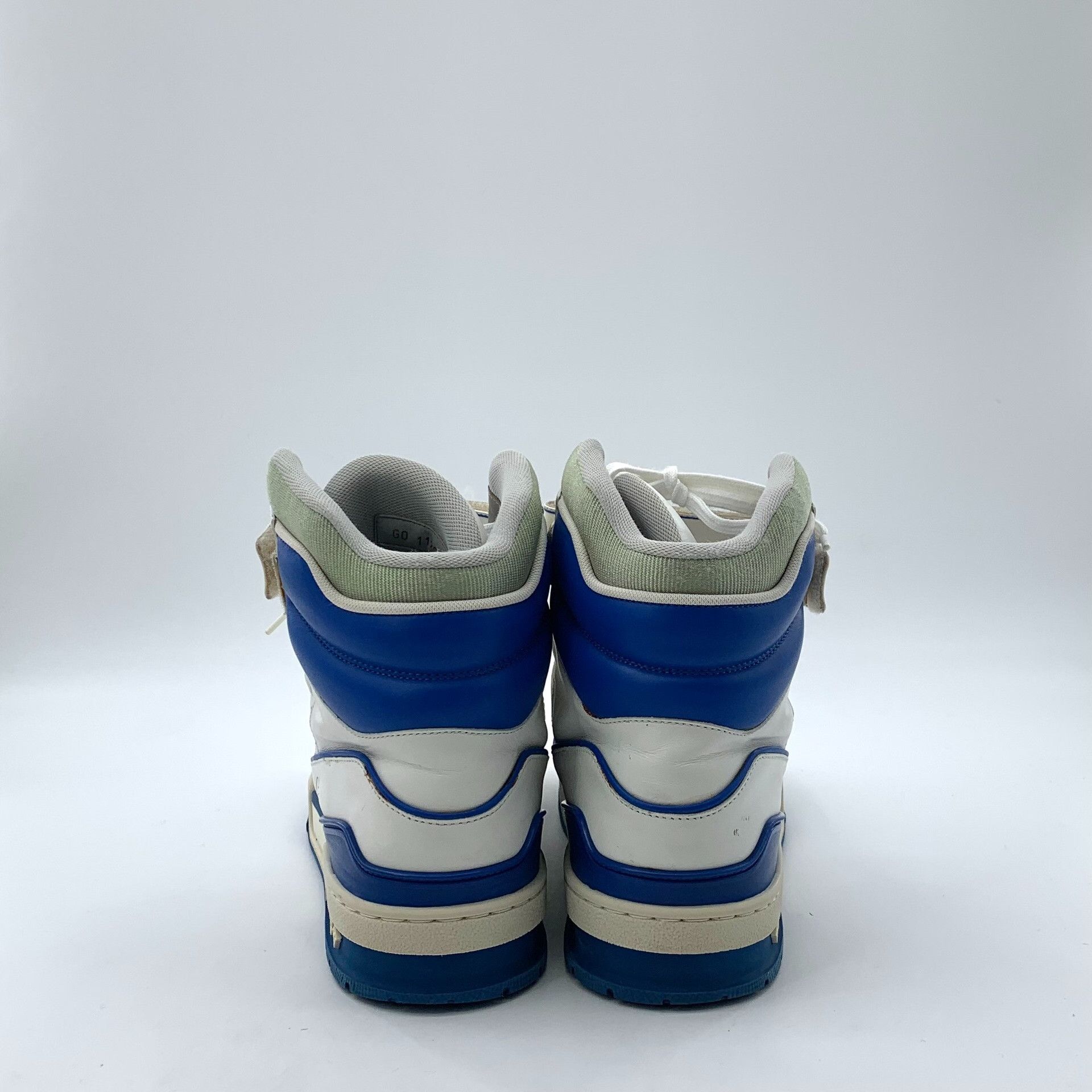 Louis Vuitton Louis Vuitton Blue/White Trainer Hi-Top Sneakers 8 Size US 9 / EU 42 - 5 Thumbnail
