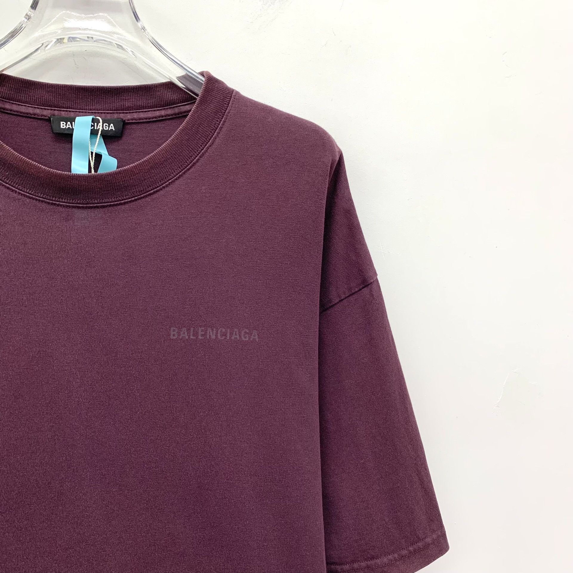 Balenciaga Balenciaga Purple Logo T-Shirt XS Size US XS / EU 42 / 0 - 4 Thumbnail
